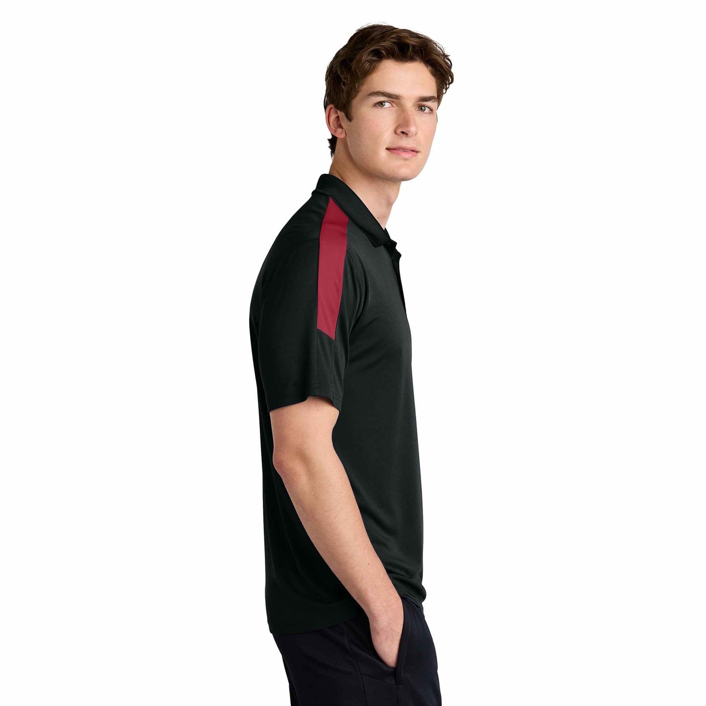 Black/Gold Polo Shirts - Sport-Tek - Stylish Moisture-Wicking
