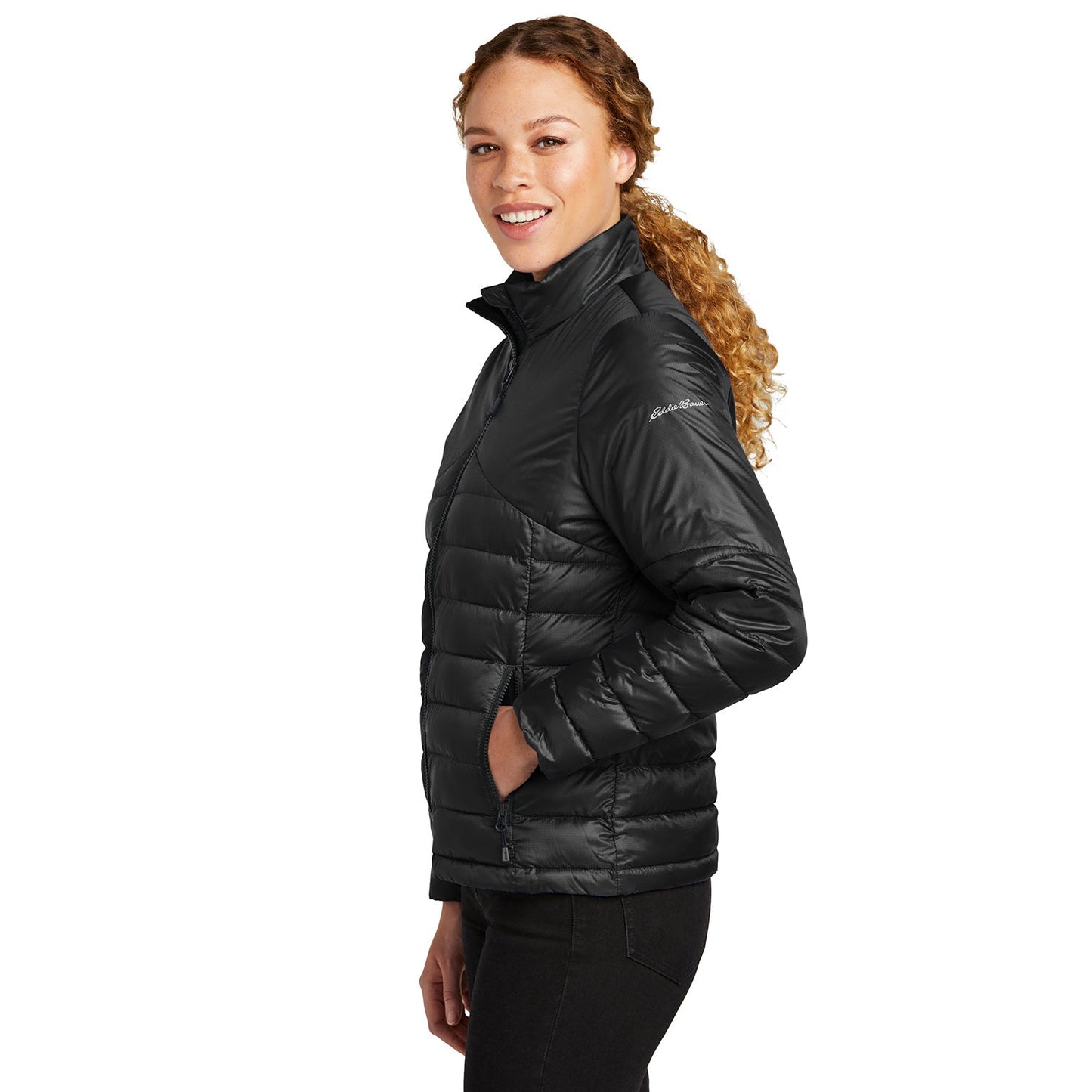 Deep Black Jackets - Eddie Bauer - Quilted Design