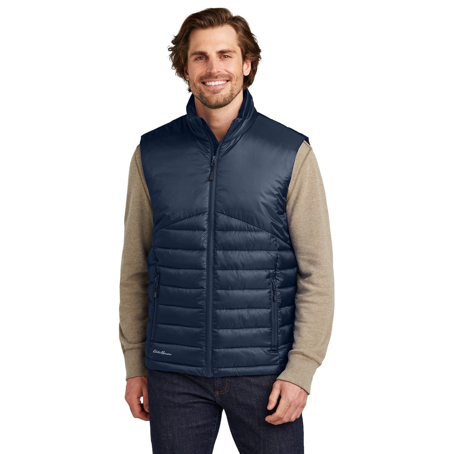 Deep Black Vests - Eddie Bauer - Quilted Design