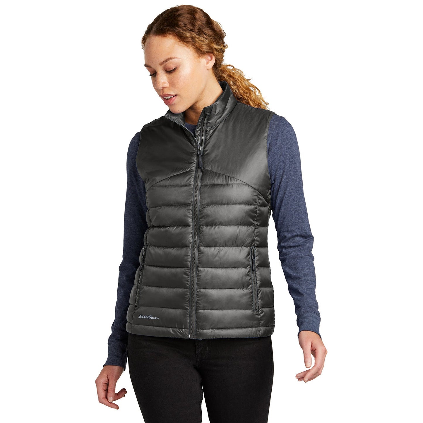 Deep Black Vests - Eddie Bauer - Warm Quilted Design
