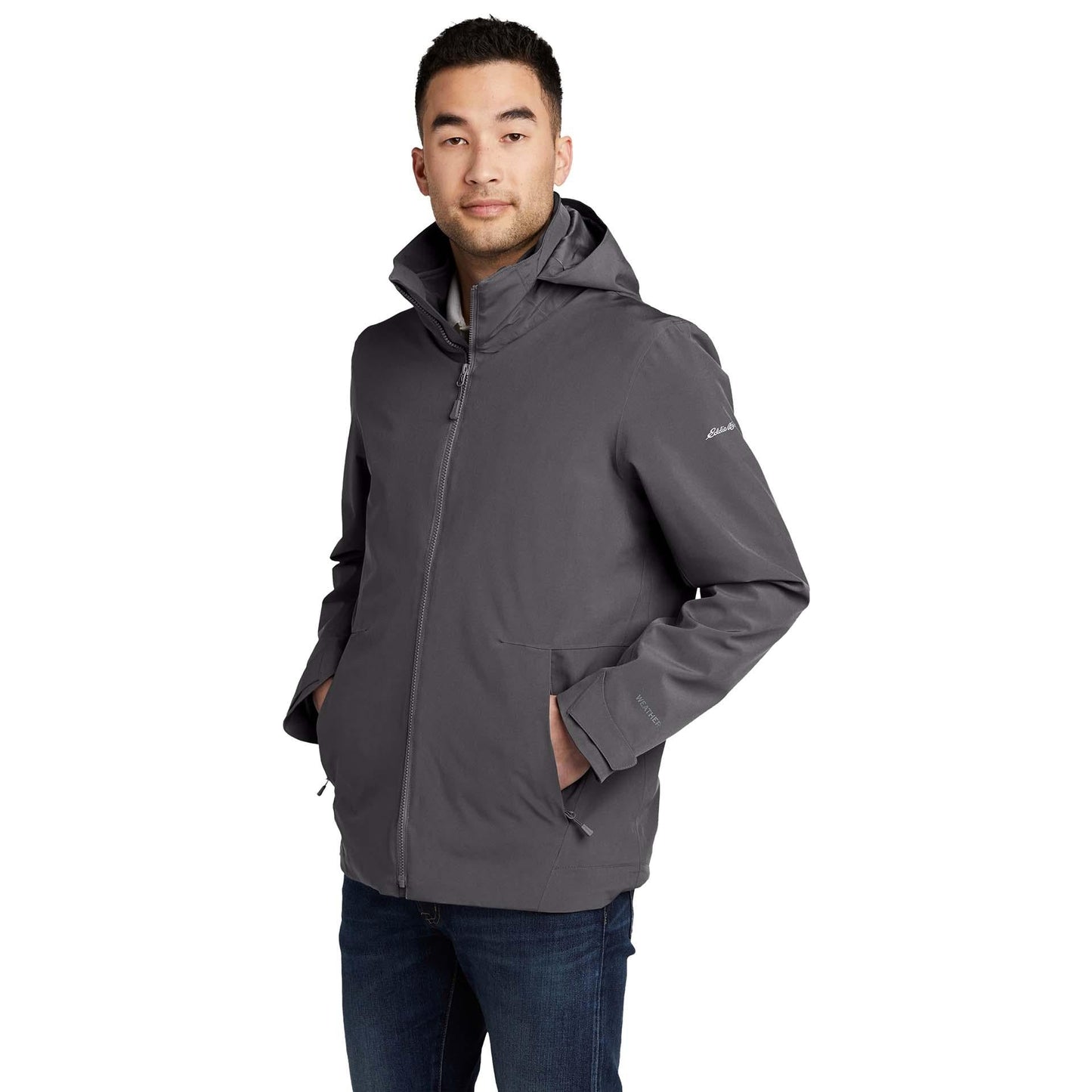 Black/Storm Grey Jacket - Eddie Bauer - Weatherproof