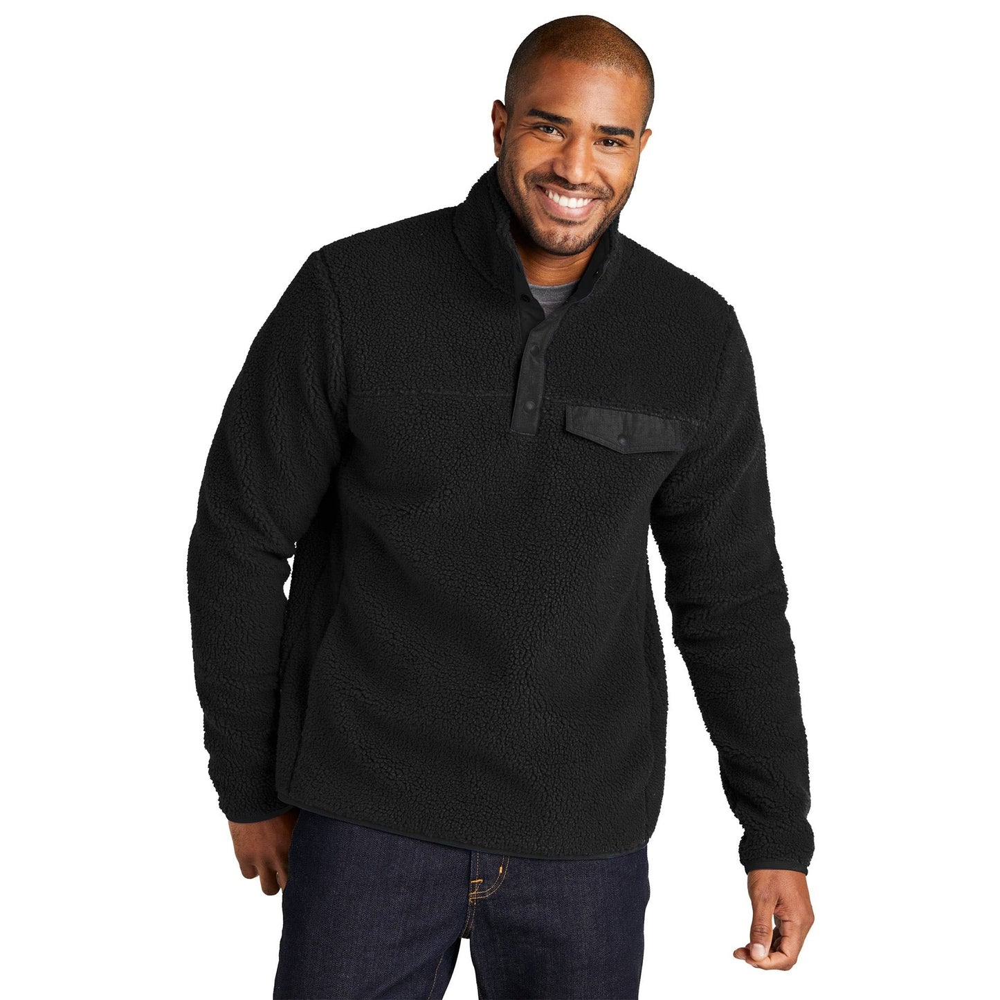 Deep Black Sweatshirt - Port Authority - Warm Fleece