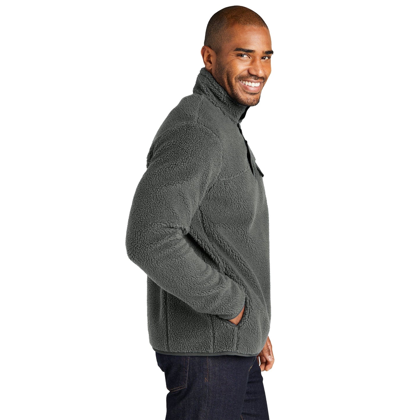 Deep Black Sweatshirt - Port Authority - Warm Fleece
