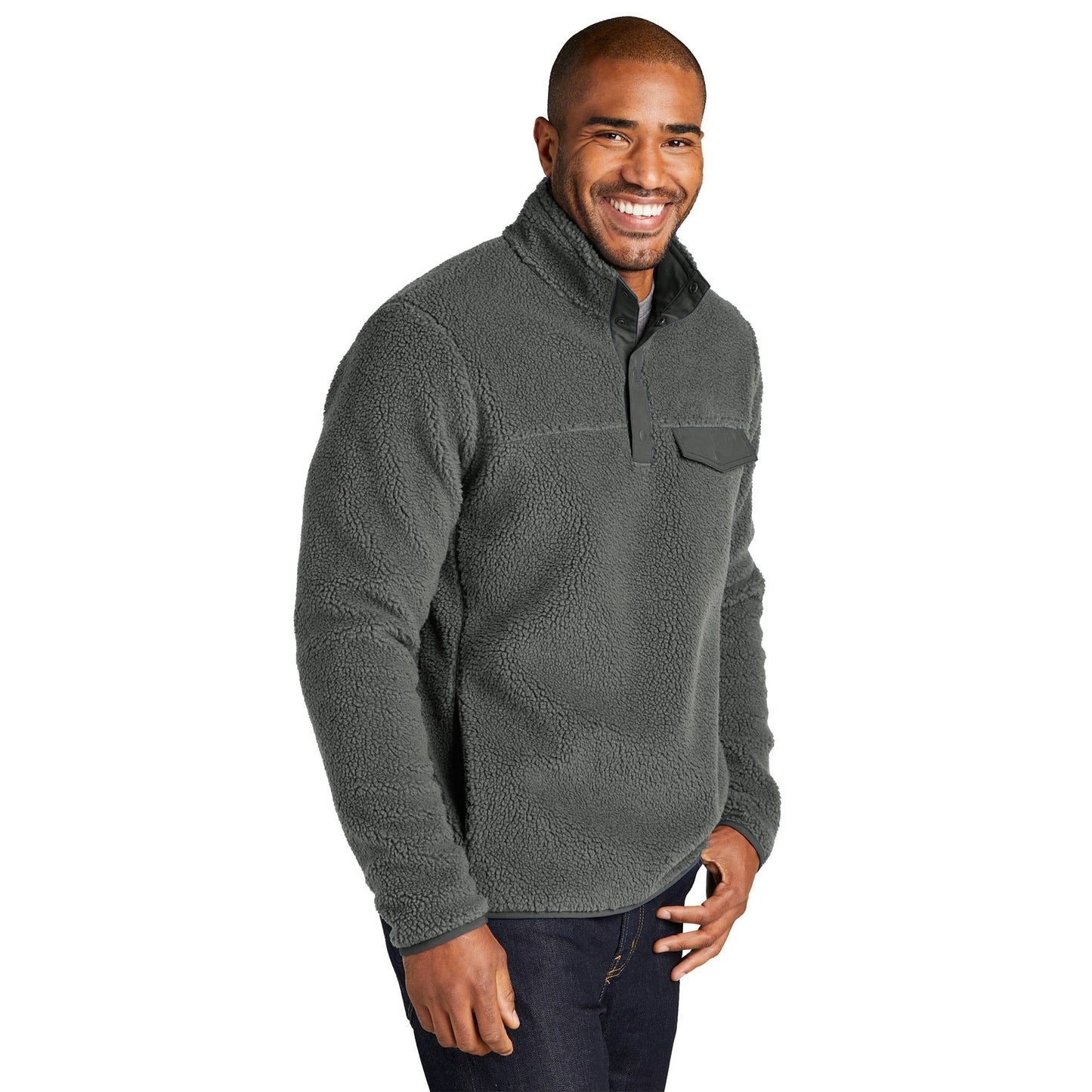 Deep Black Sweatshirt - Port Authority - Warm Fleece