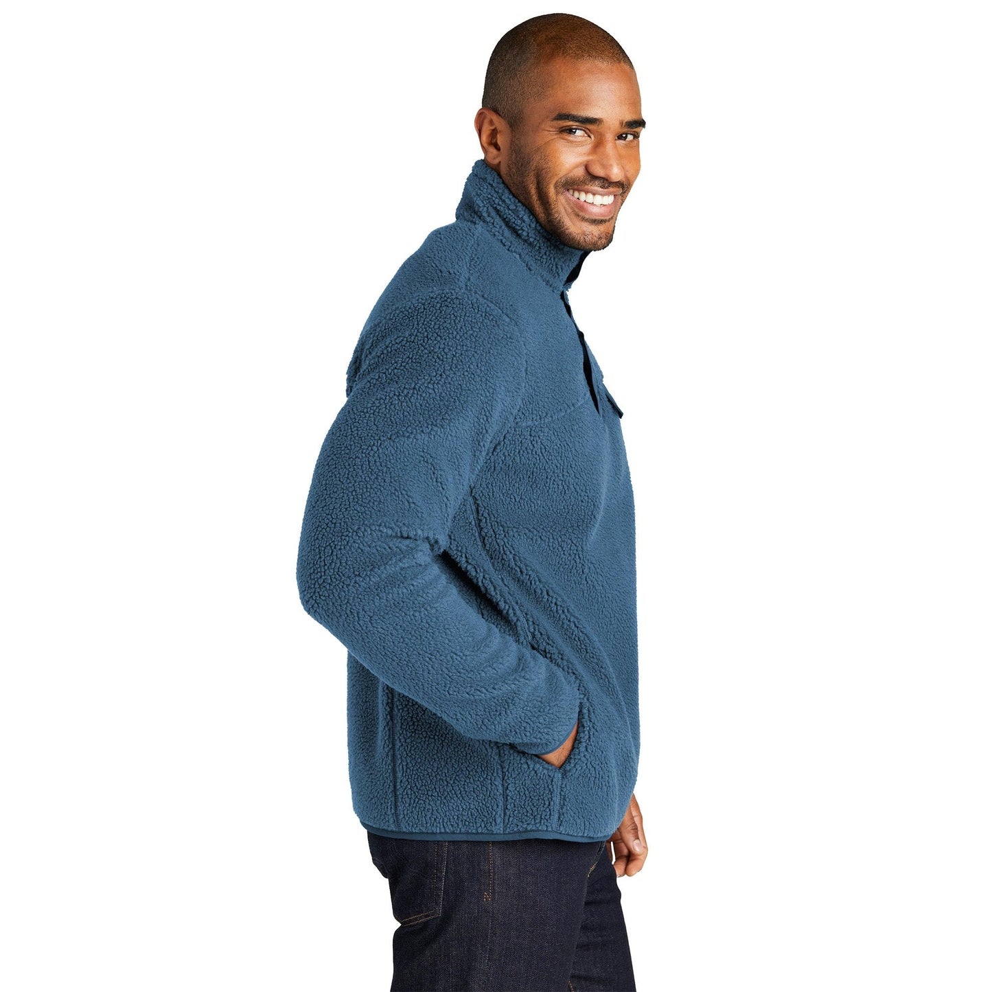 Deep Black Sweatshirt - Port Authority - Warm Fleece