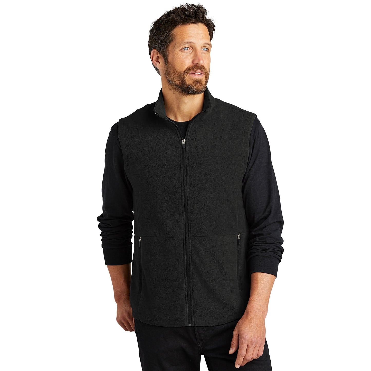 Black Microfleece Vests - Port Authority - Soft Fabric