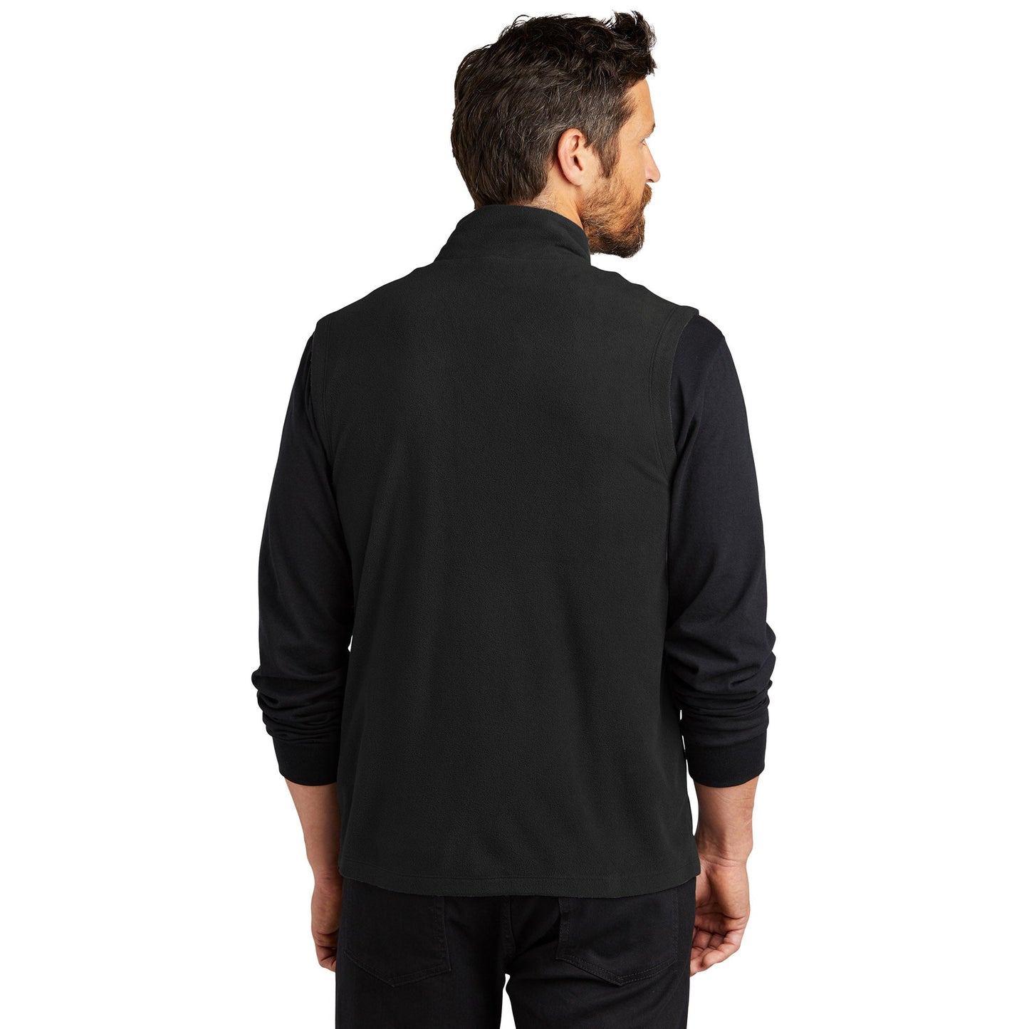 Black Microfleece Vests - Port Authority - Soft Fabric