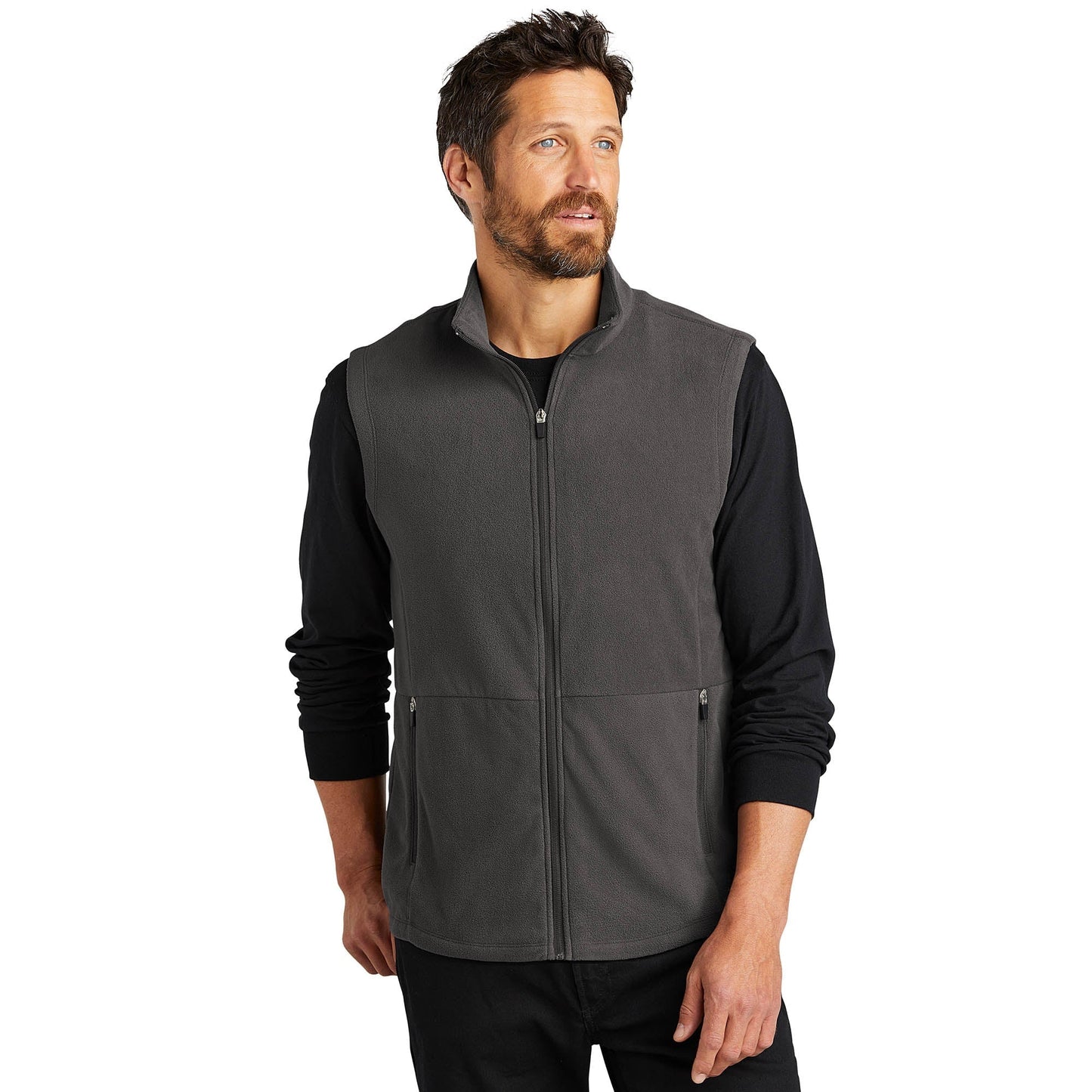 Black Microfleece Vests - Port Authority - Soft Fabric