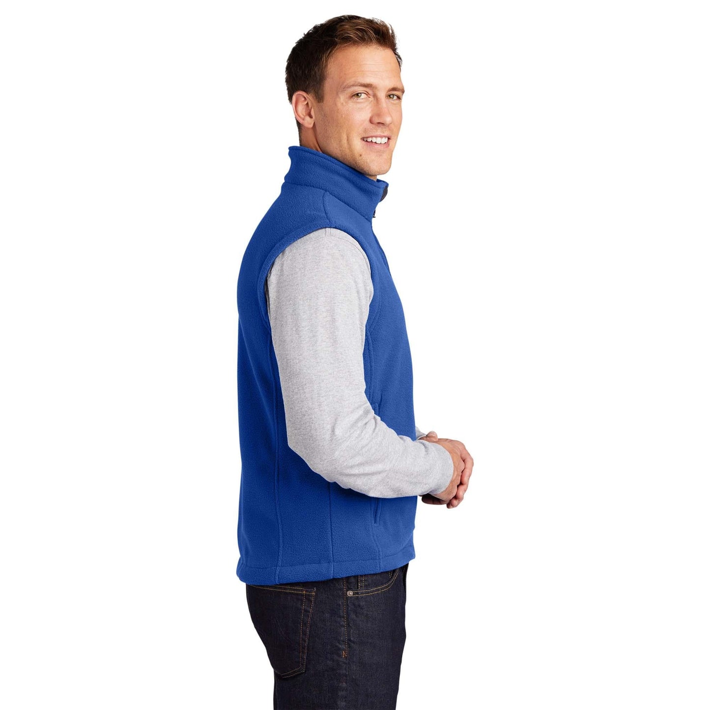 Black Fleece Vest - Port Authority - Ultra-Soft Comfort
