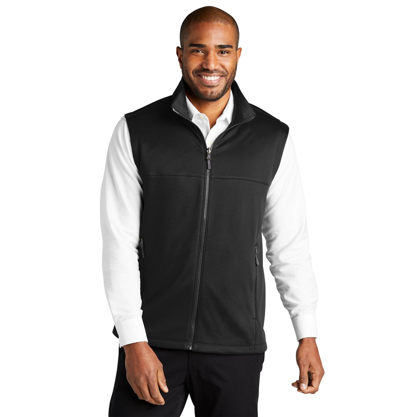 Deep Black Vests - Port Authority - Cozy Fleece