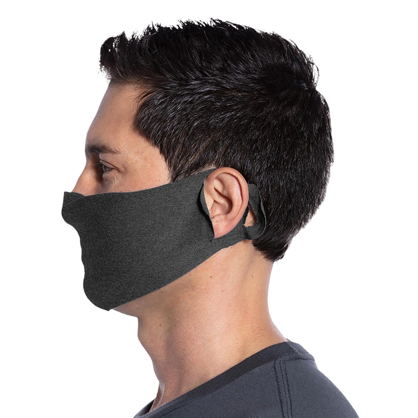 Black Face Masks - Port & Company - Soft Cotton Blend