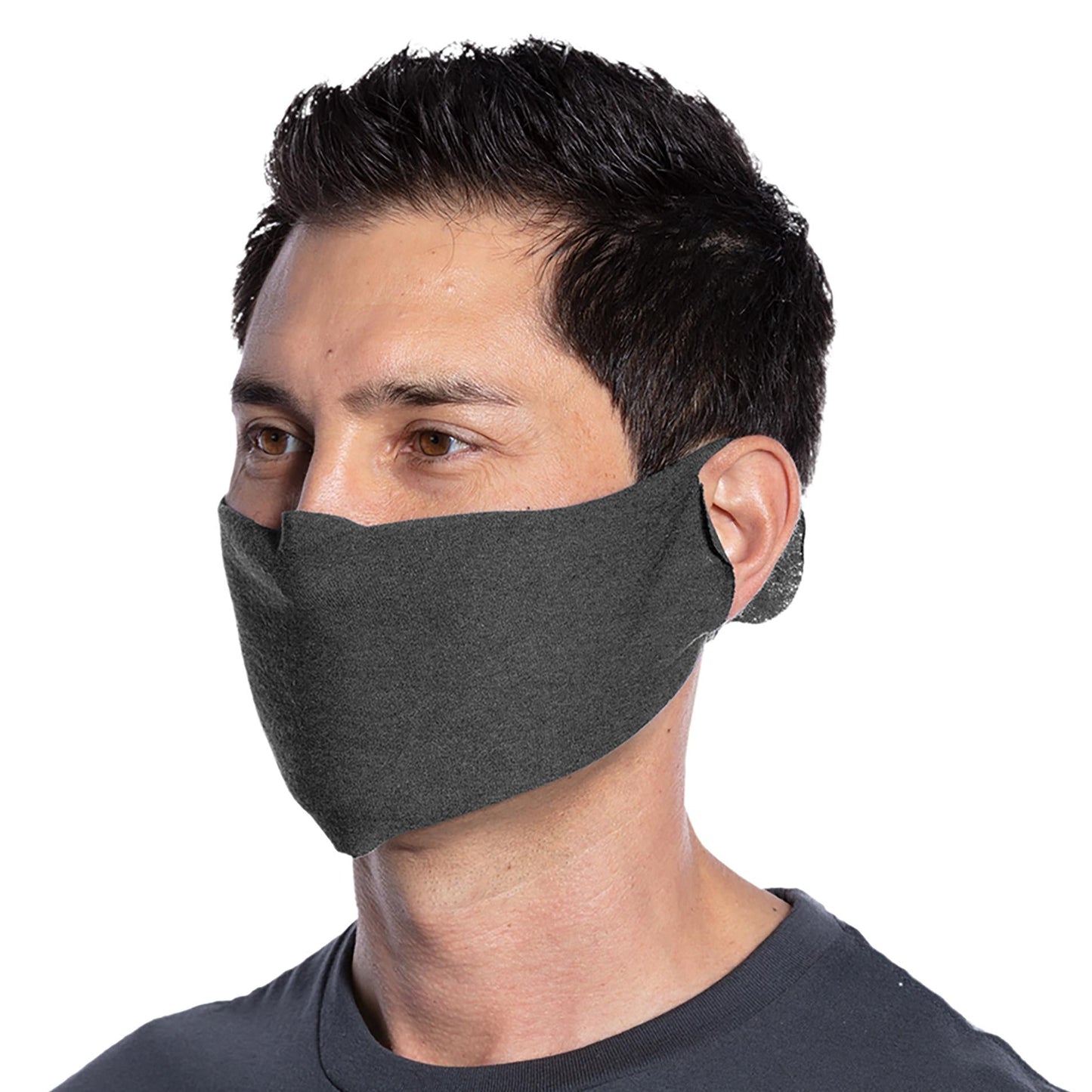 Black Face Masks - Port & Company - Soft Cotton Blend