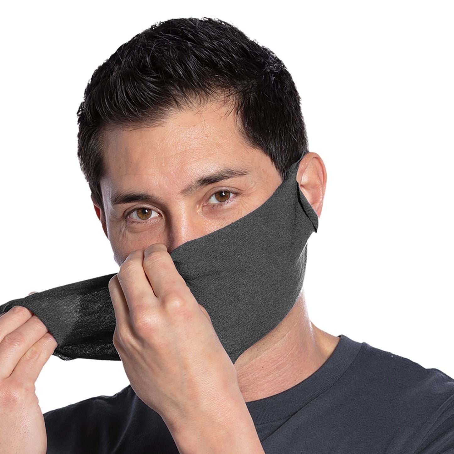 Black Face Masks - Port & Company - Soft Cotton Blend