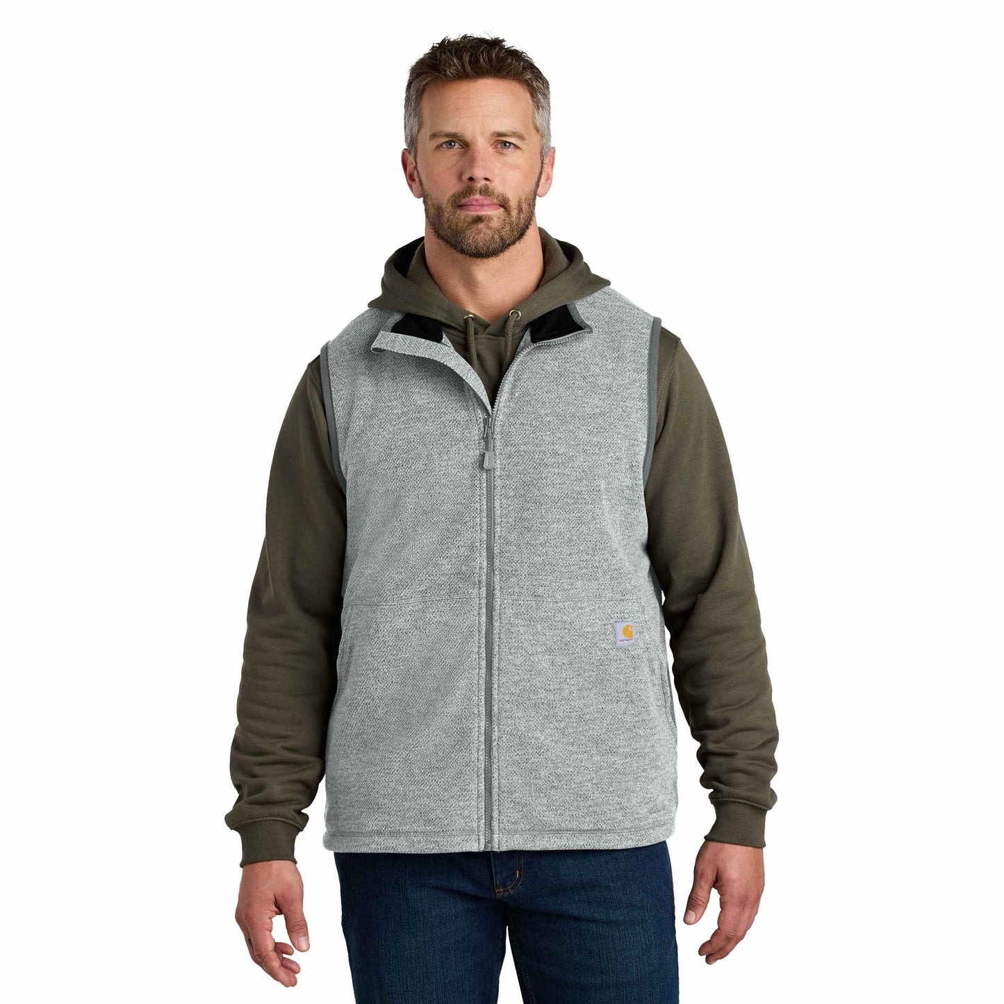 Black Textured Vests - Carhartt - Fleece Material