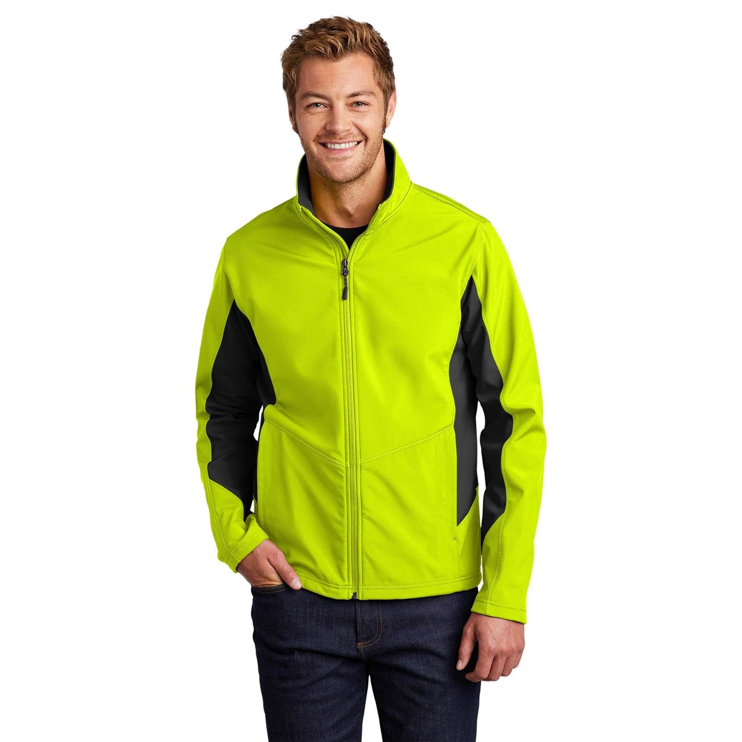 Safety Yellow/Black Jacket - Port Authority - Soft Shell