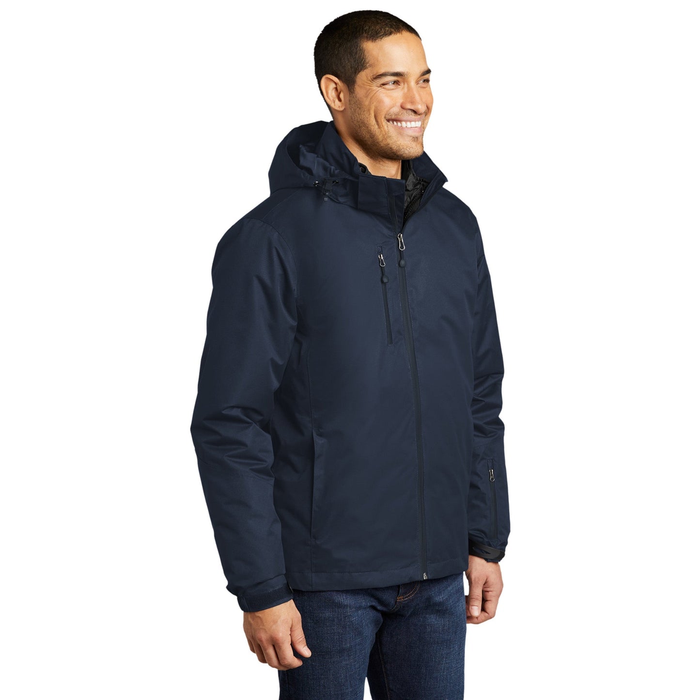 Black Waterproof Jacket - Port Authority - Versatile Outerwear