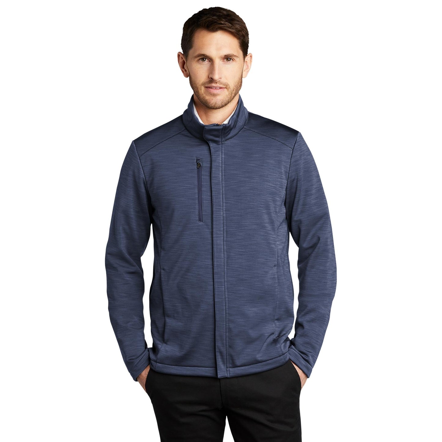 Dress Blue Navy Heather Jacket - Port Authority - Stylish Soft Shell