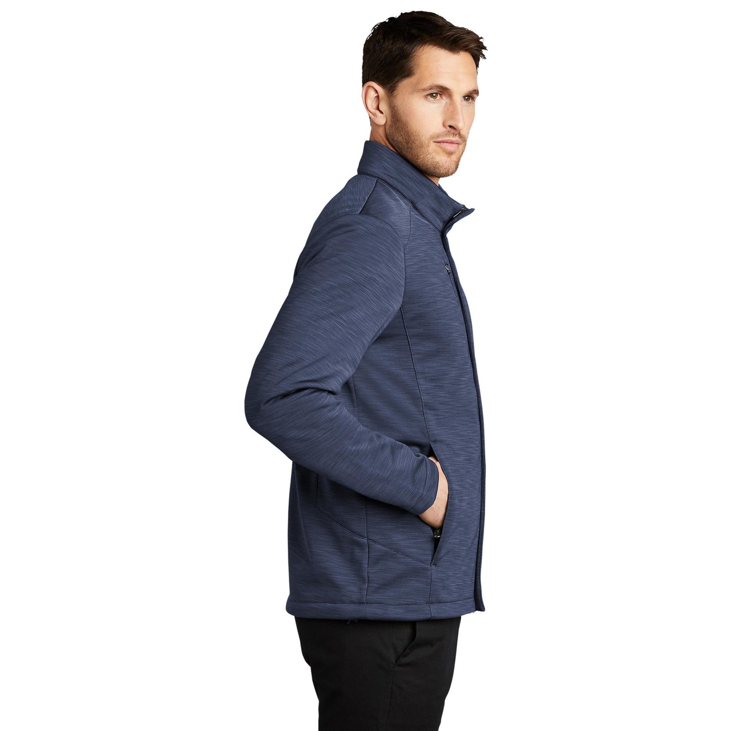 Dress Blue Navy Heather Jacket - Port Authority - Stylish Soft Shell
