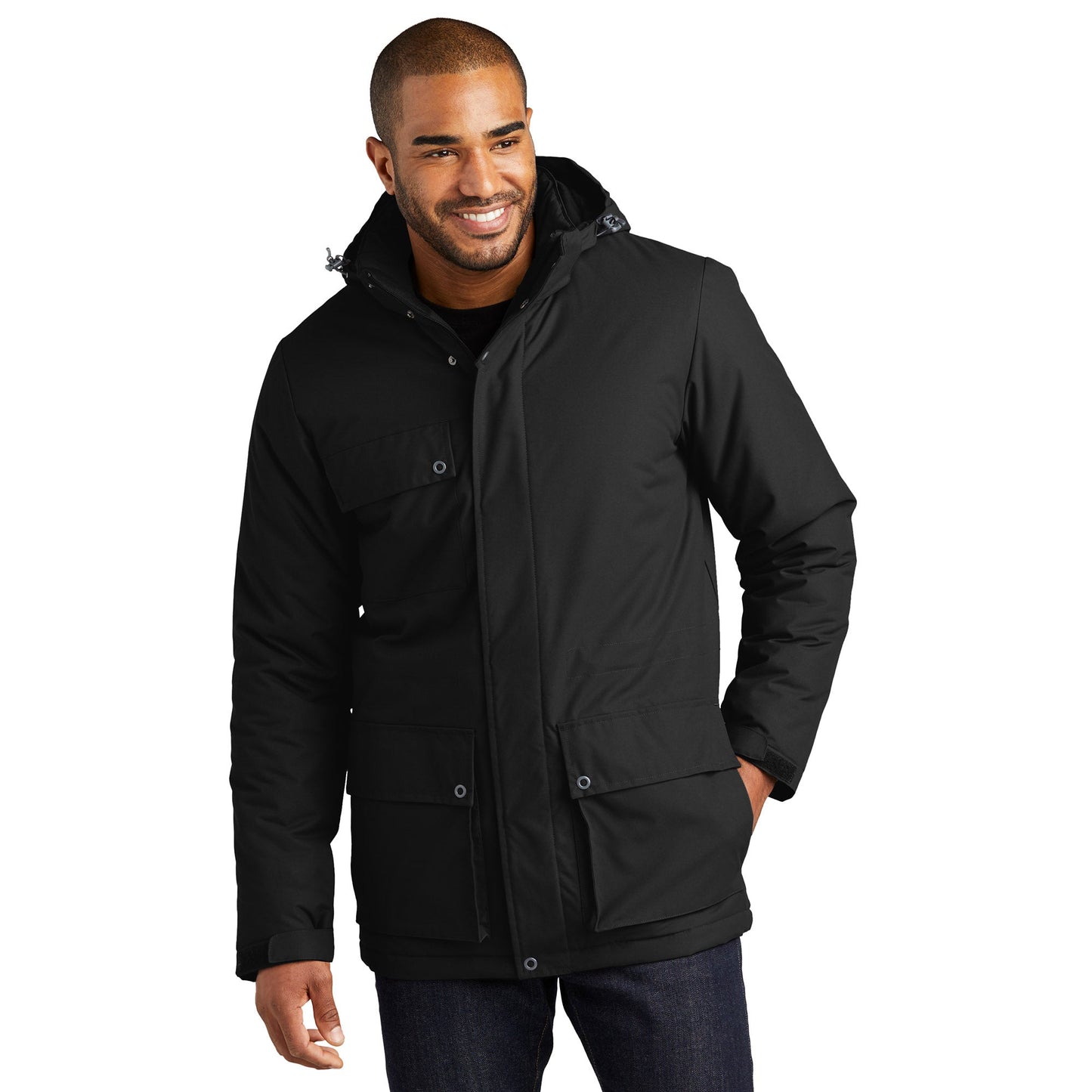 Deep Black Jacket - Port Authority - Insulated Warmth