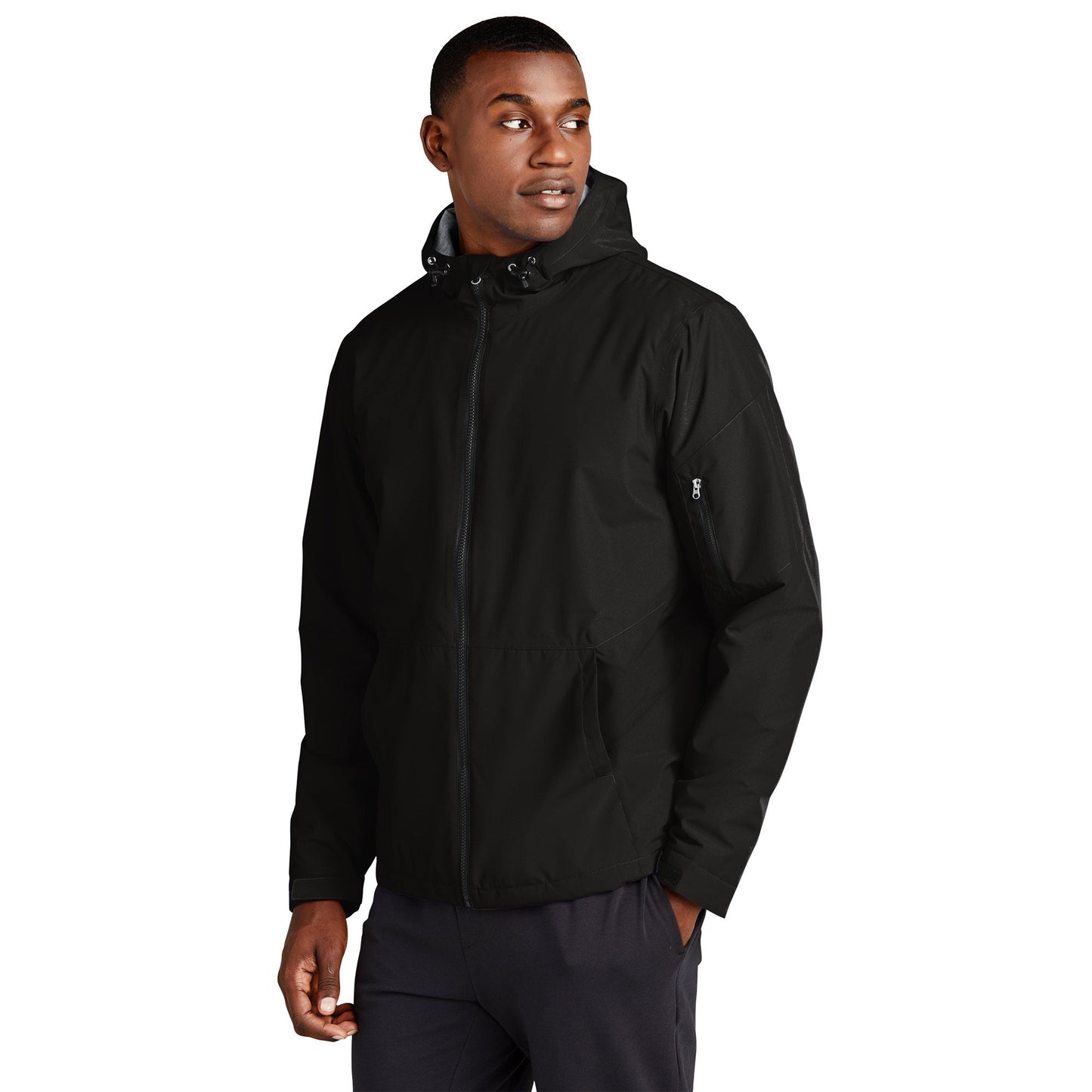 Black Waterproof Jackets - Sport-Tek - Insulated Design