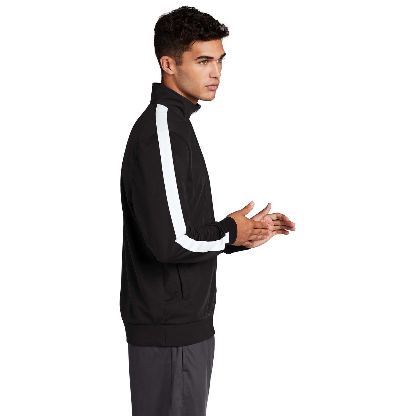 Black/Black Jacket - Sport-Tek - Soft Tricot Fabric