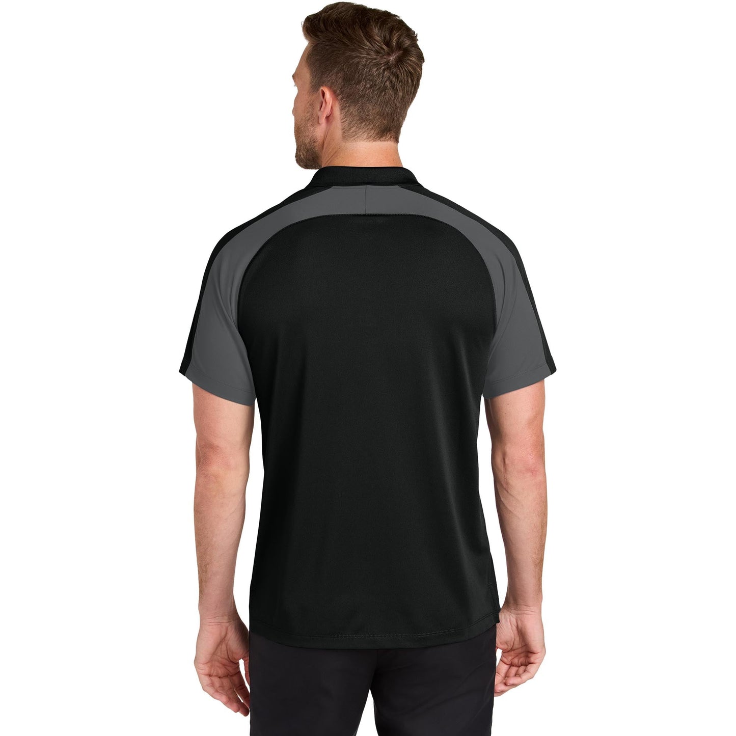 Deep Black/Rich Red Polo Shirt - Port Authority - Soft Fabric