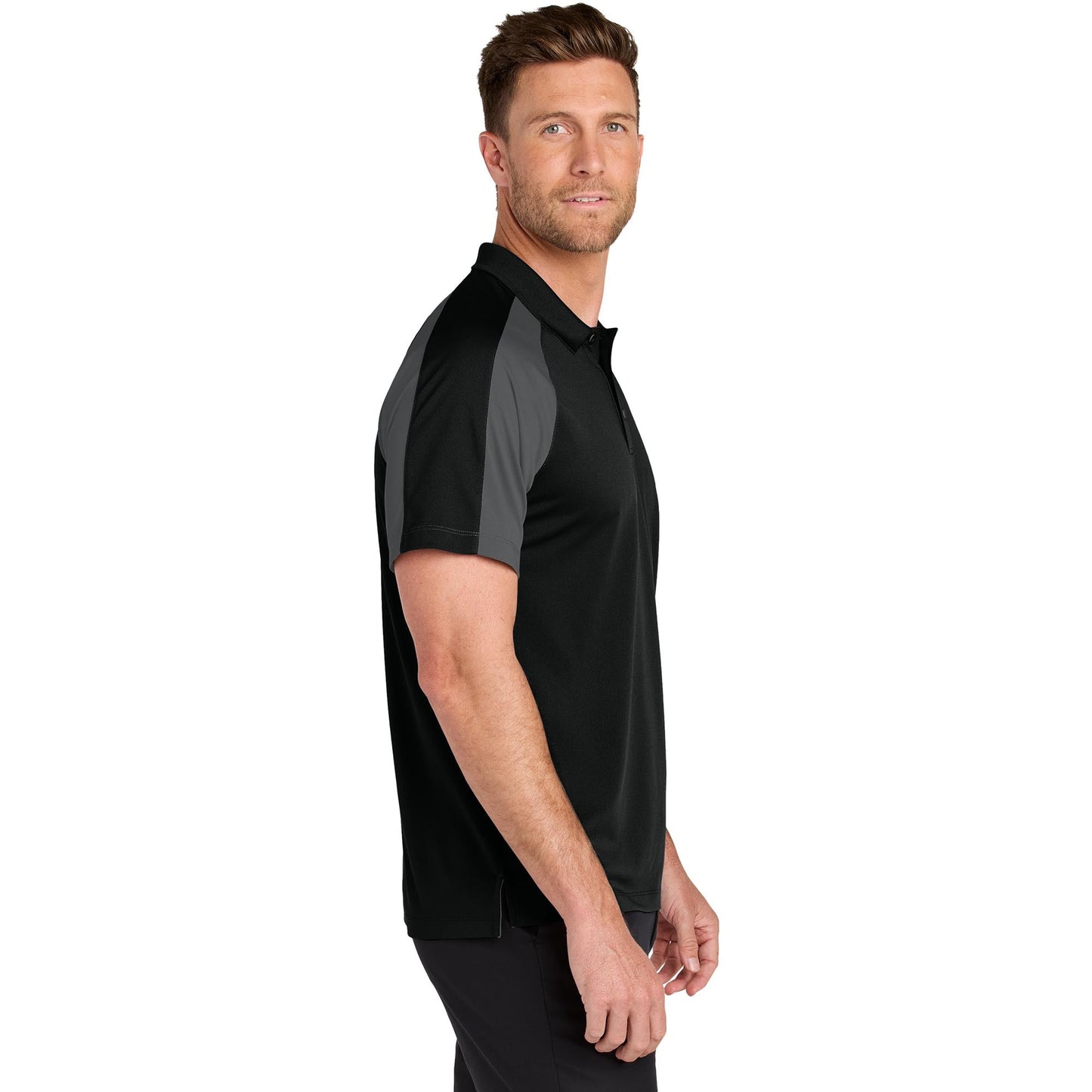Deep Black/Rich Red Polo Shirt - Port Authority - Soft Fabric