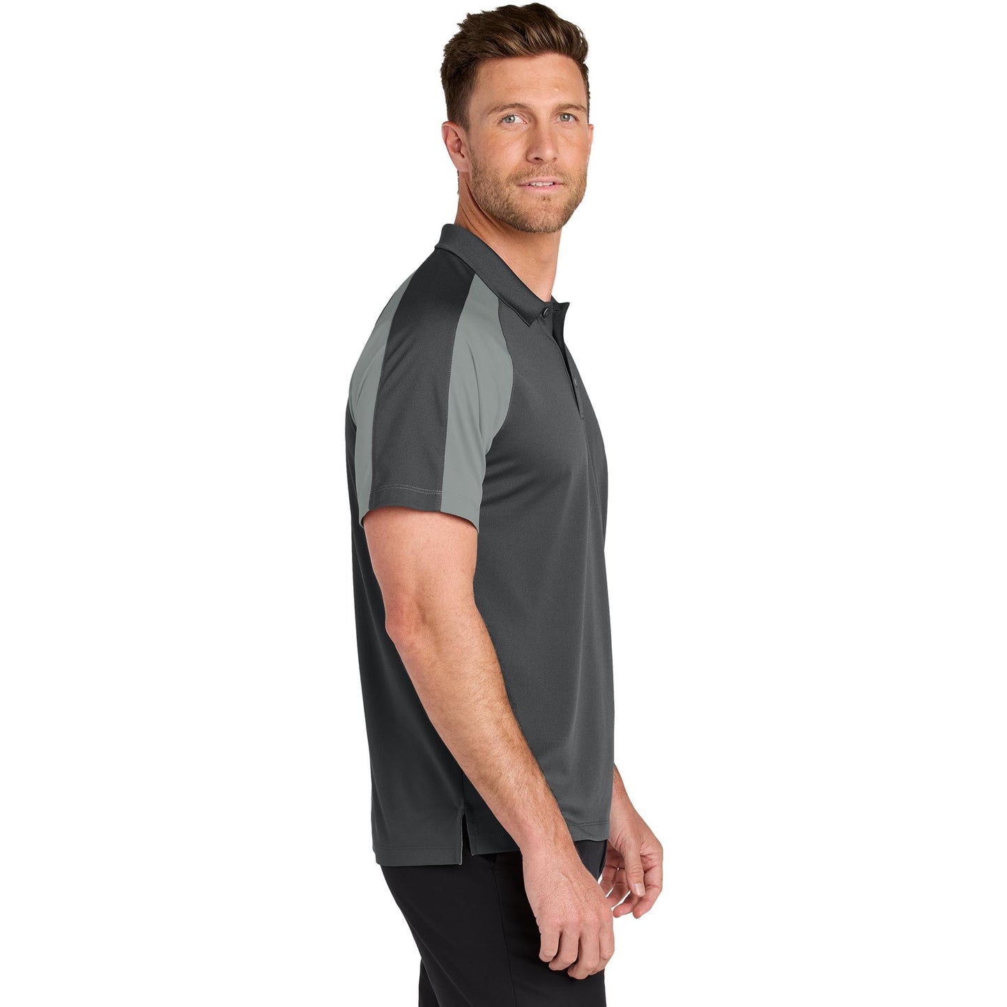 Deep Black/Rich Red Polo Shirt - Port Authority - Soft Fabric