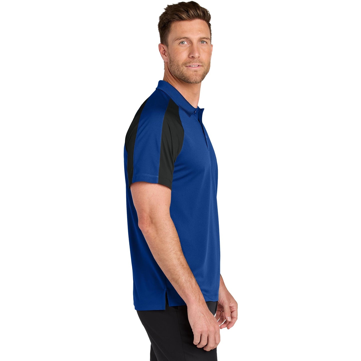 Deep Black/Rich Red Polo Shirt - Port Authority - Soft Fabric