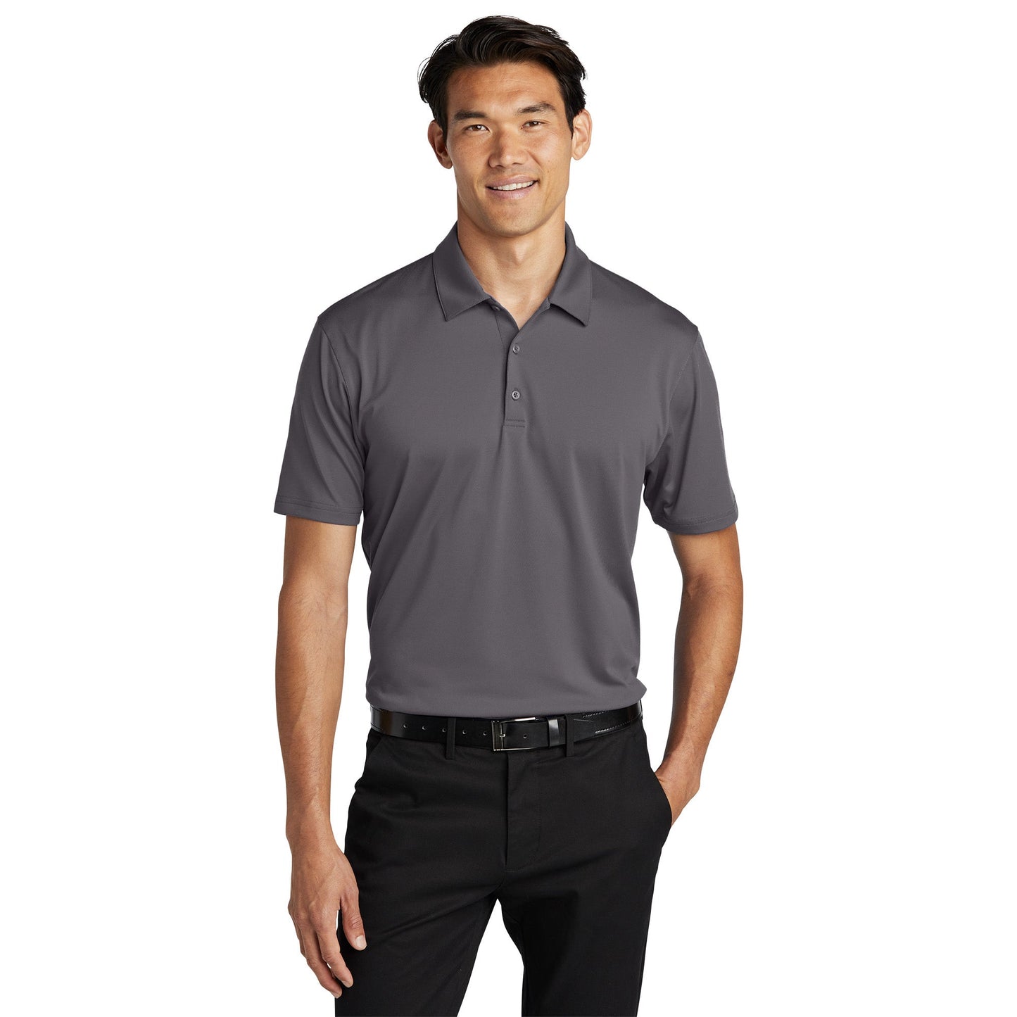 Black Polo Shirt - Port Authority - Performance Fabric