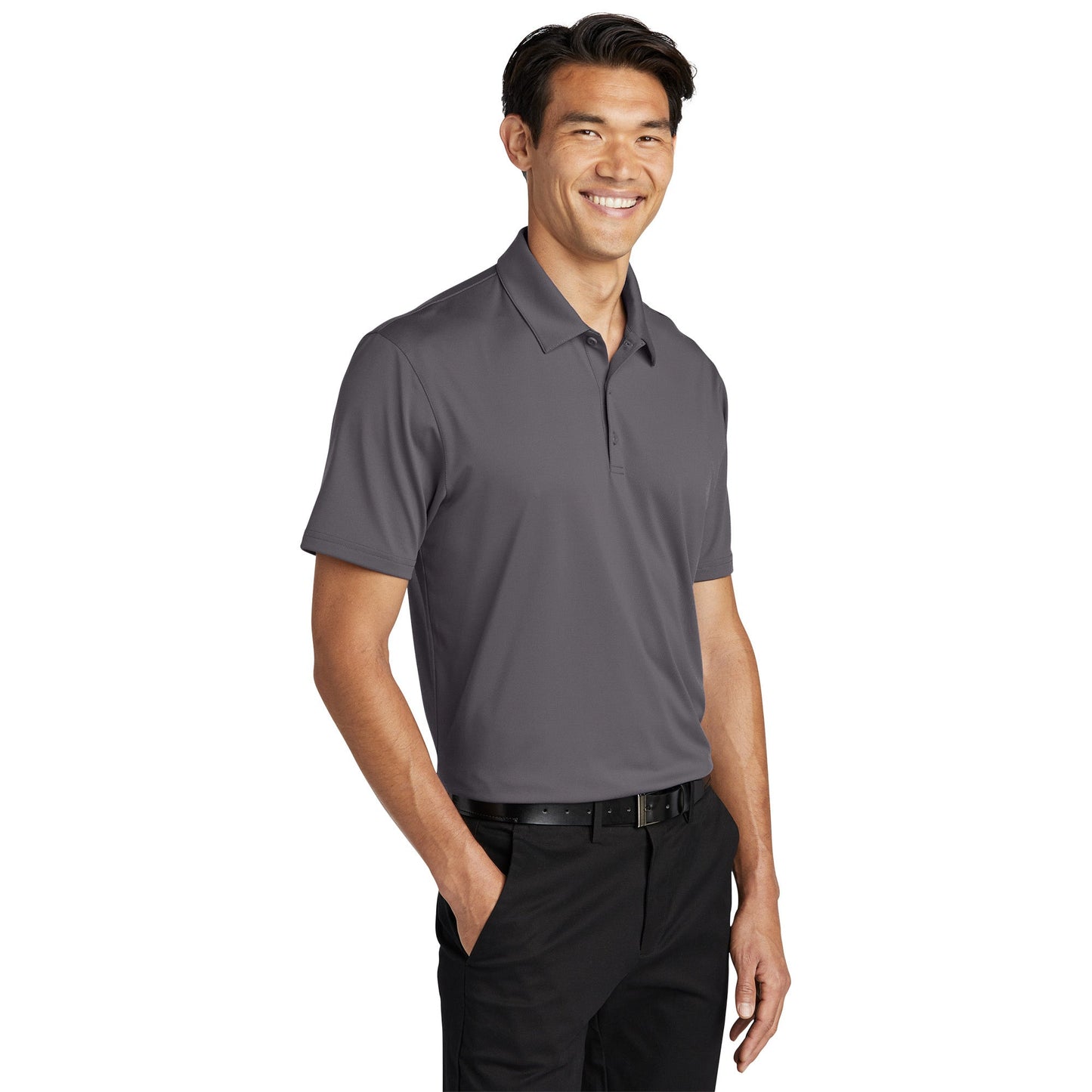 Black Polo Shirt - Port Authority - Performance Fabric