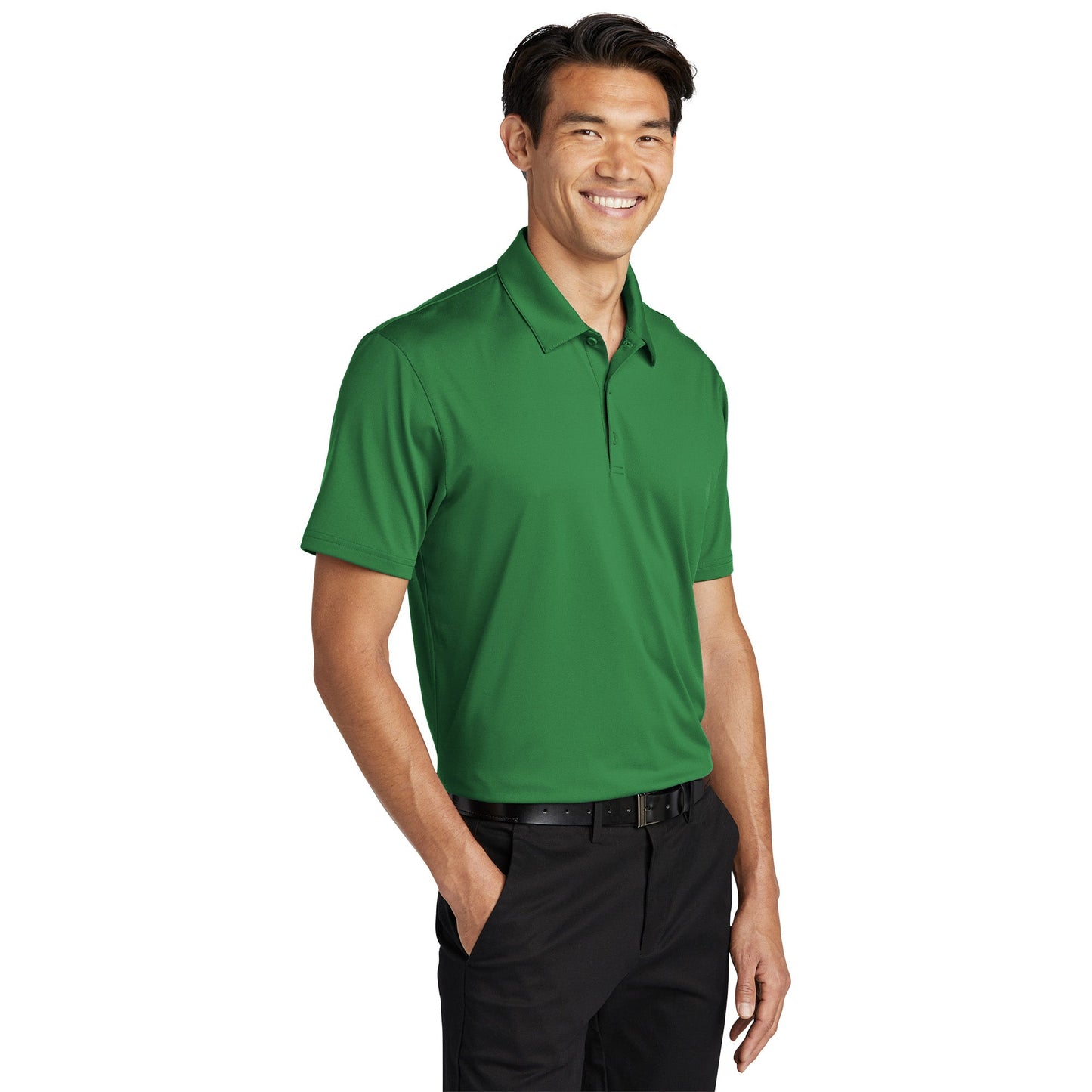Black Polo Shirt - Port Authority - Performance Fabric