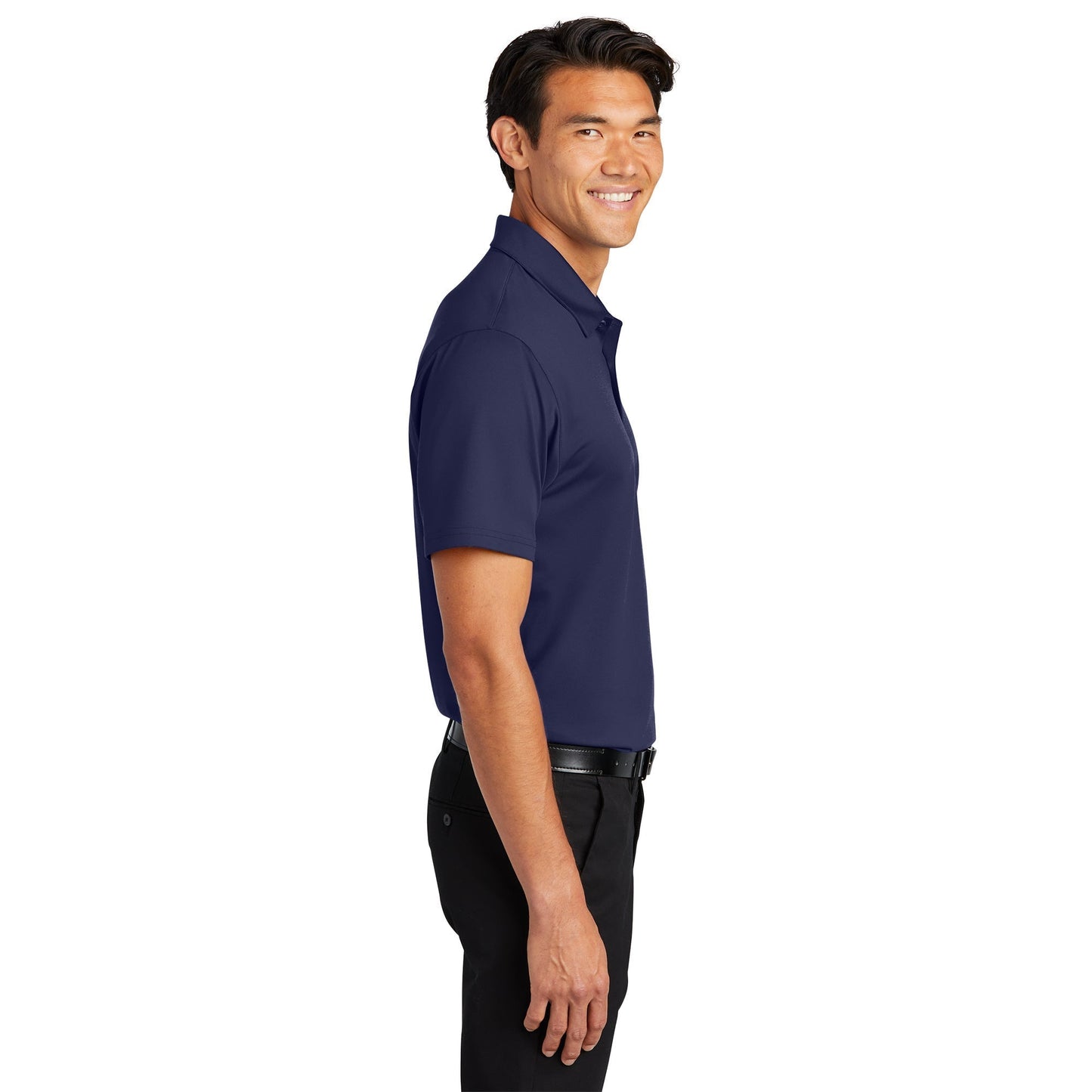 Black Polo Shirt - Port Authority - Performance Fabric