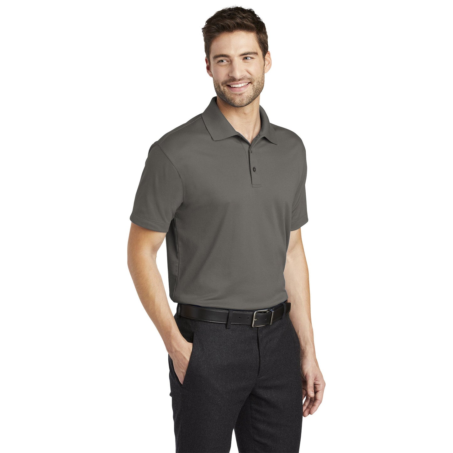 Black Polo Shirts - Port Authority - Moisture Wicking