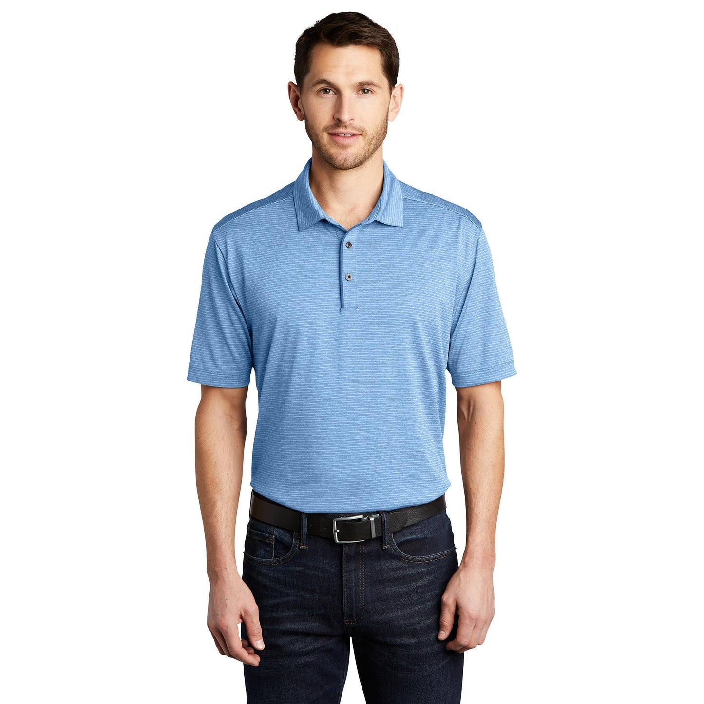 Carolina Blue Polo Shirt - Port Authority - Stylish Fit