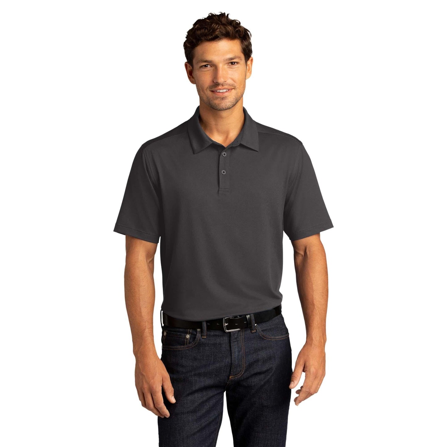 Black Stretch Polo Shirt - Port Authority - Easy Care