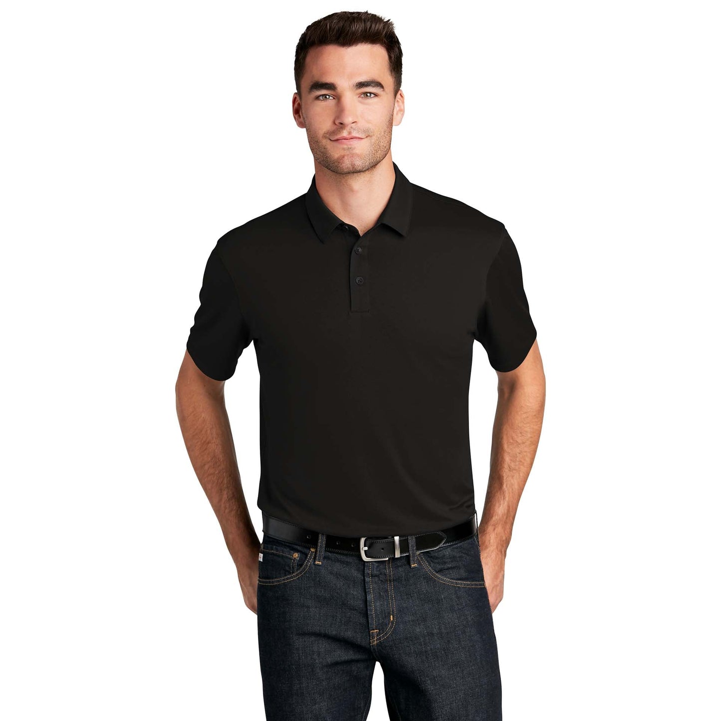 Black Polo Shirt - Port Authority - UV Resistant