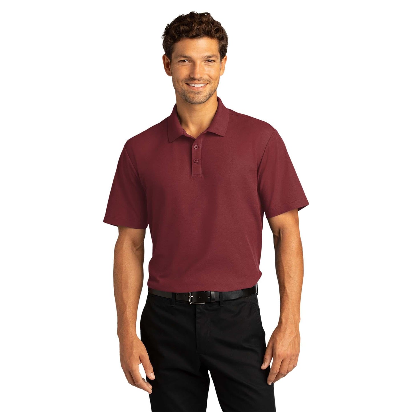 Burgundy Polo Shirts - Port Authority - Easy Care