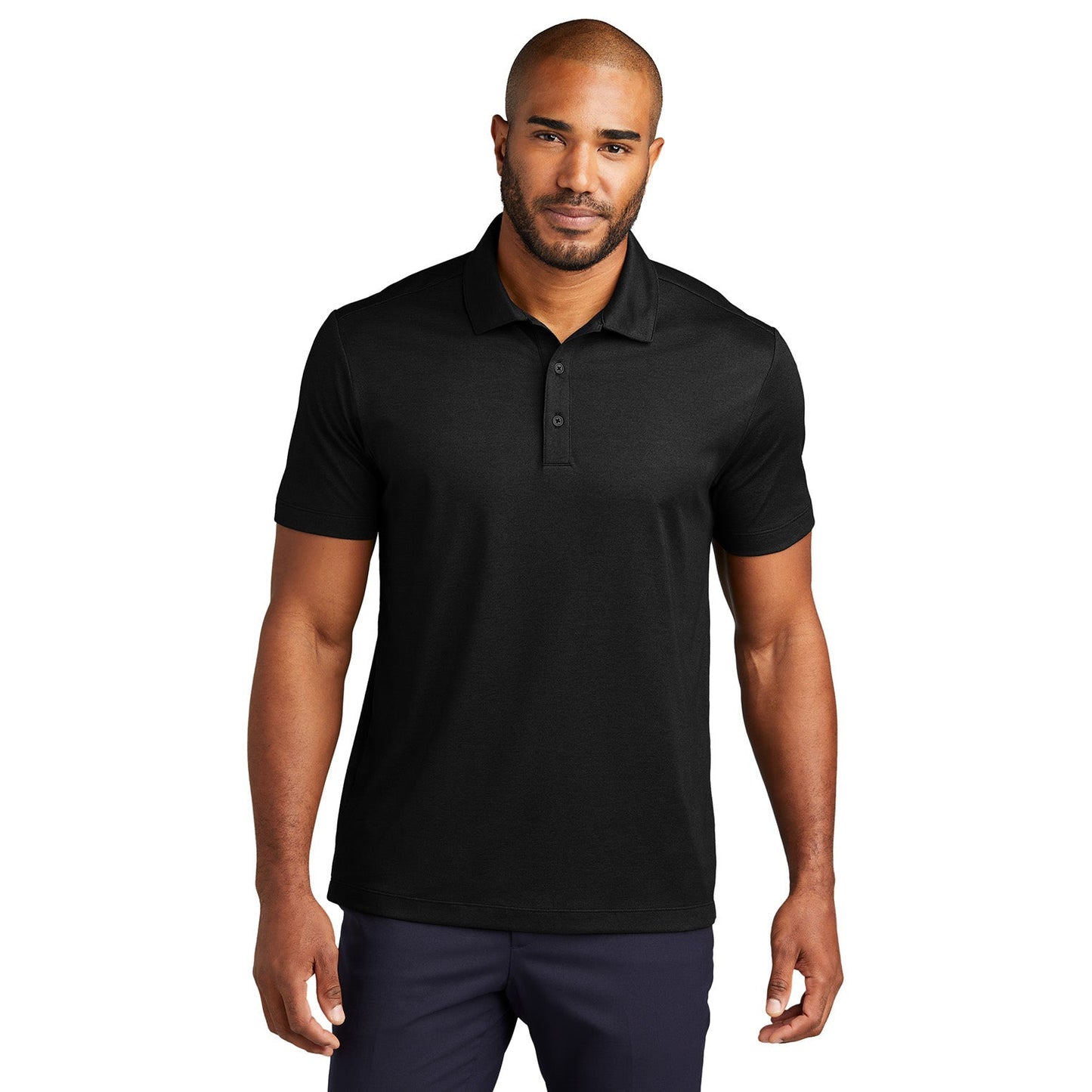 Aegean Blue Heather Polo - Port Authority - Premium Blend