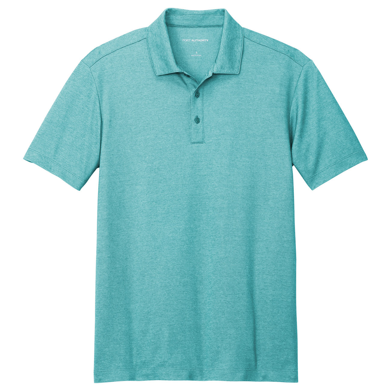 Aegean Blue Heather Polo - Port Authority - Premium Blend