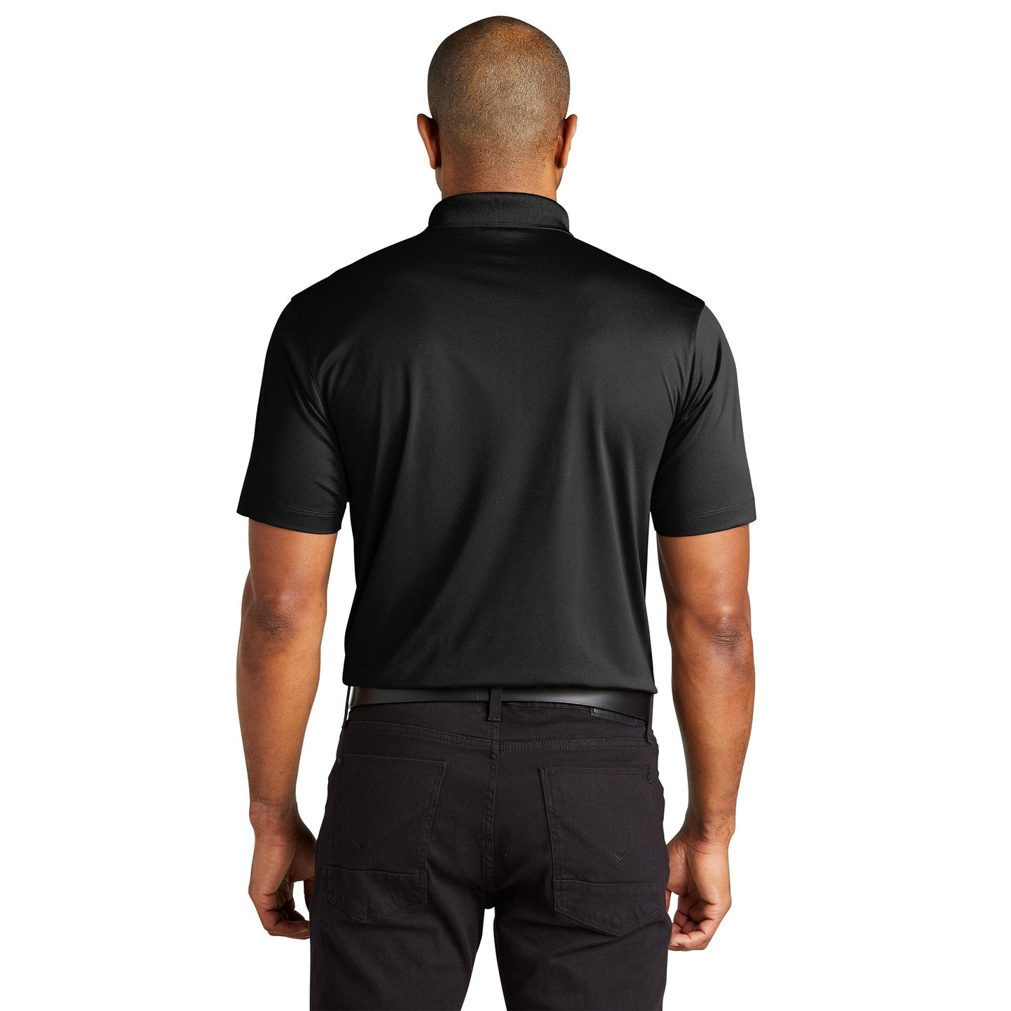Deep Black Polo Shirts - Port Authority - Eco-Friendly Fabric