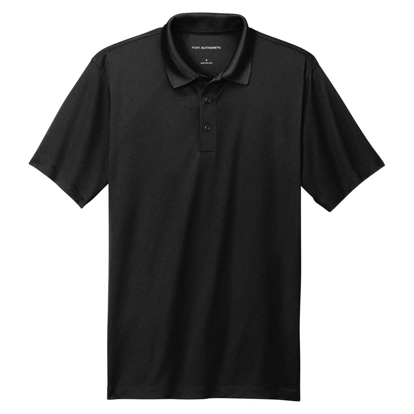 Deep Black Polo Shirts - Port Authority - Eco-Friendly Fabric