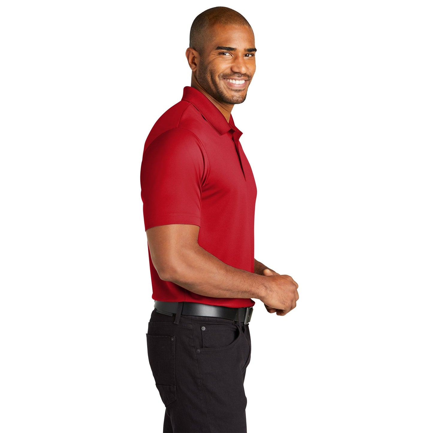 Deep Black Polo Shirts - Port Authority - Eco-Friendly Fabric