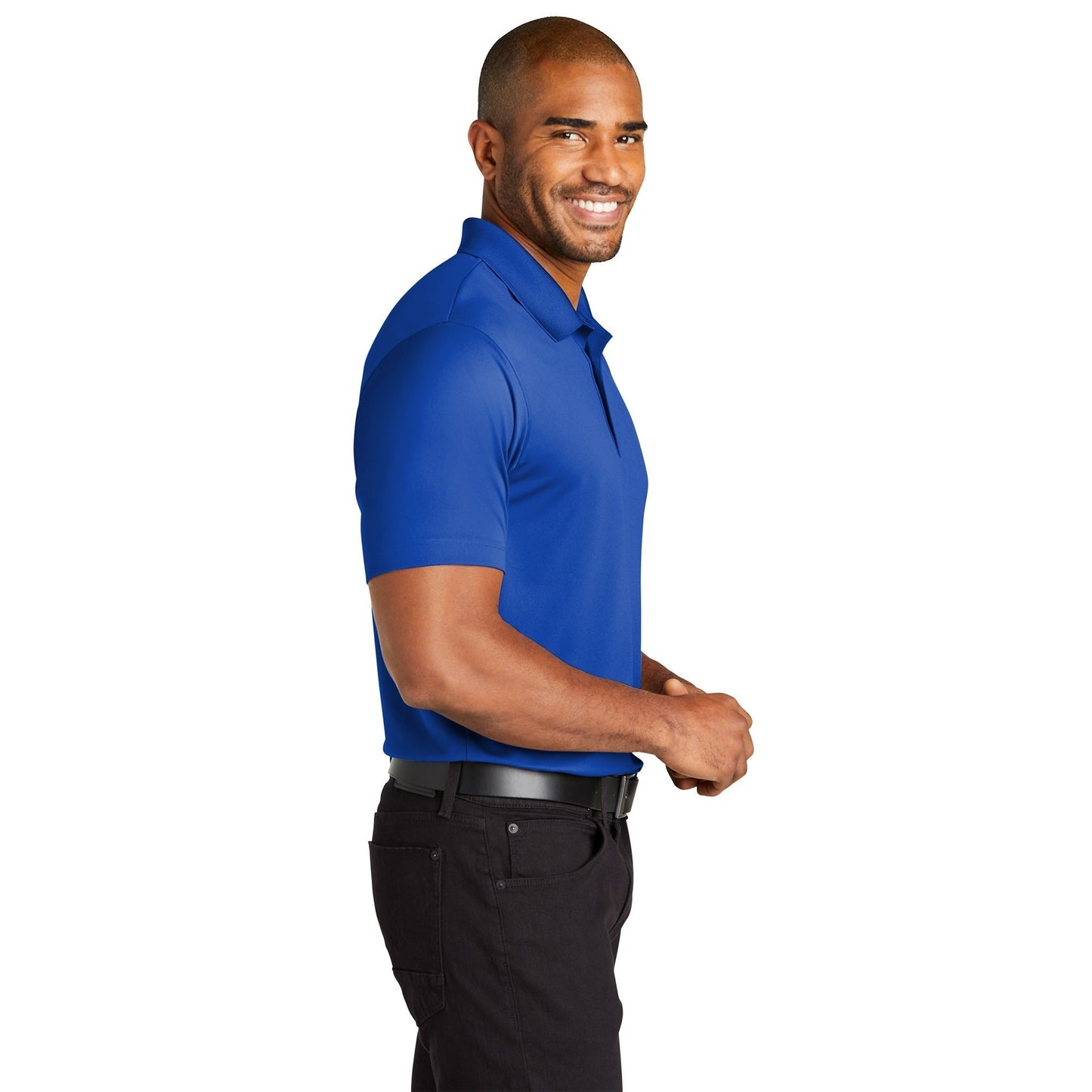 Deep Black Polo Shirts - Port Authority - Eco-Friendly Fabric