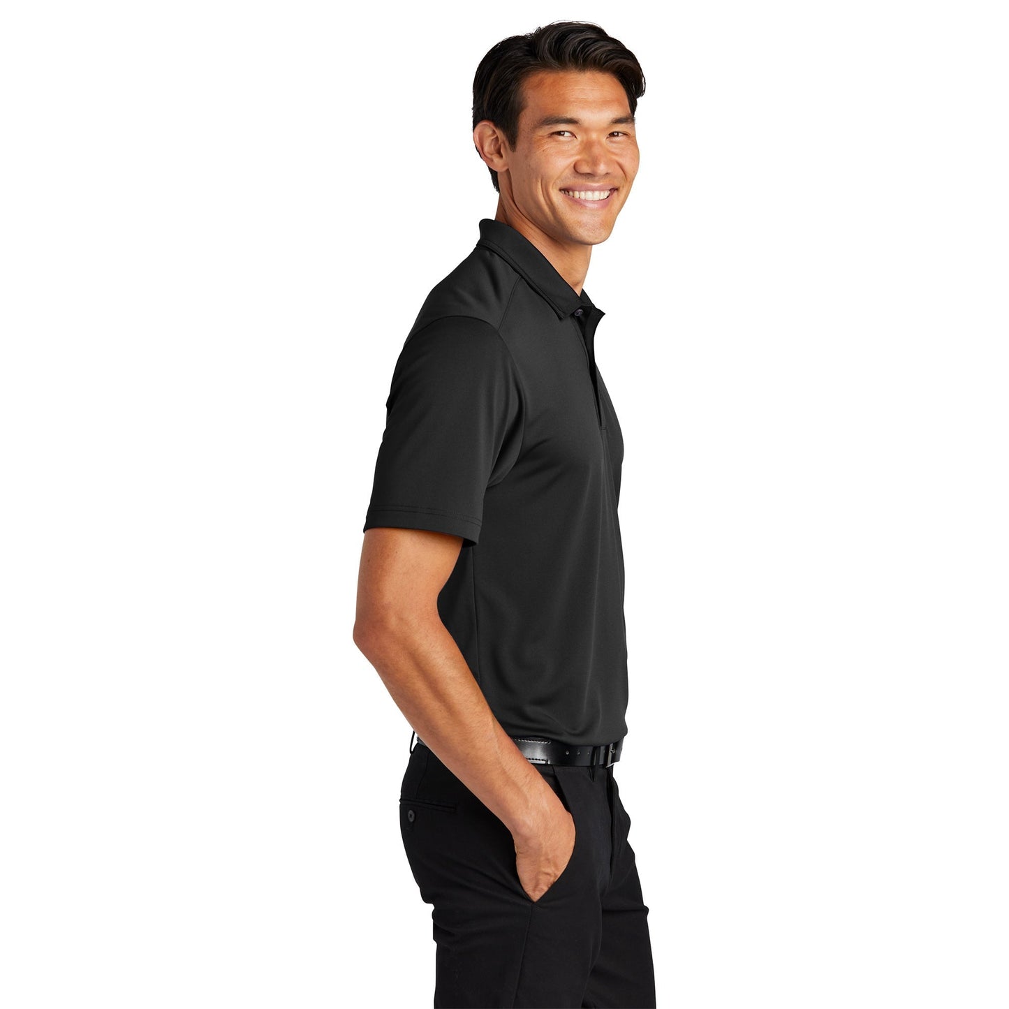 Deep Black Polo Shirts - Port Authority - Eco-Friendly