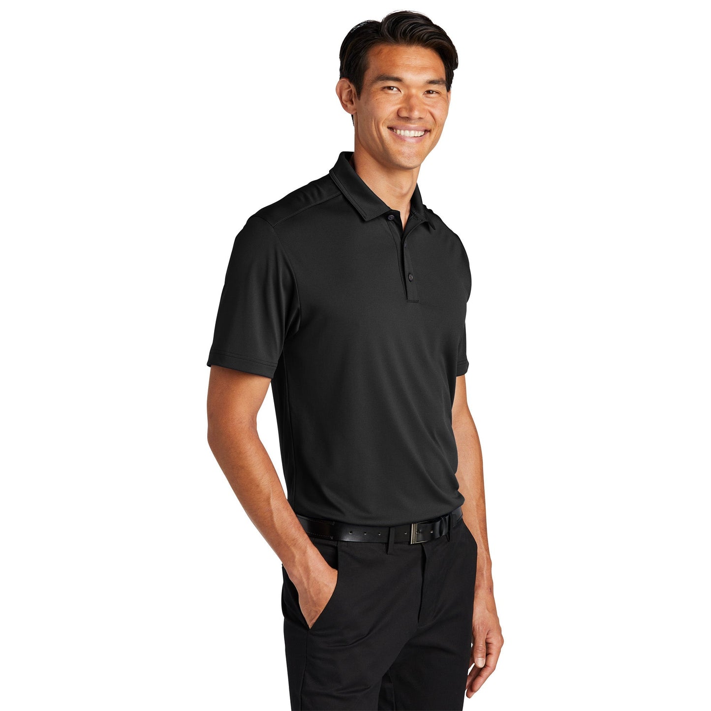 Deep Black Polo Shirts - Port Authority - Eco-Friendly