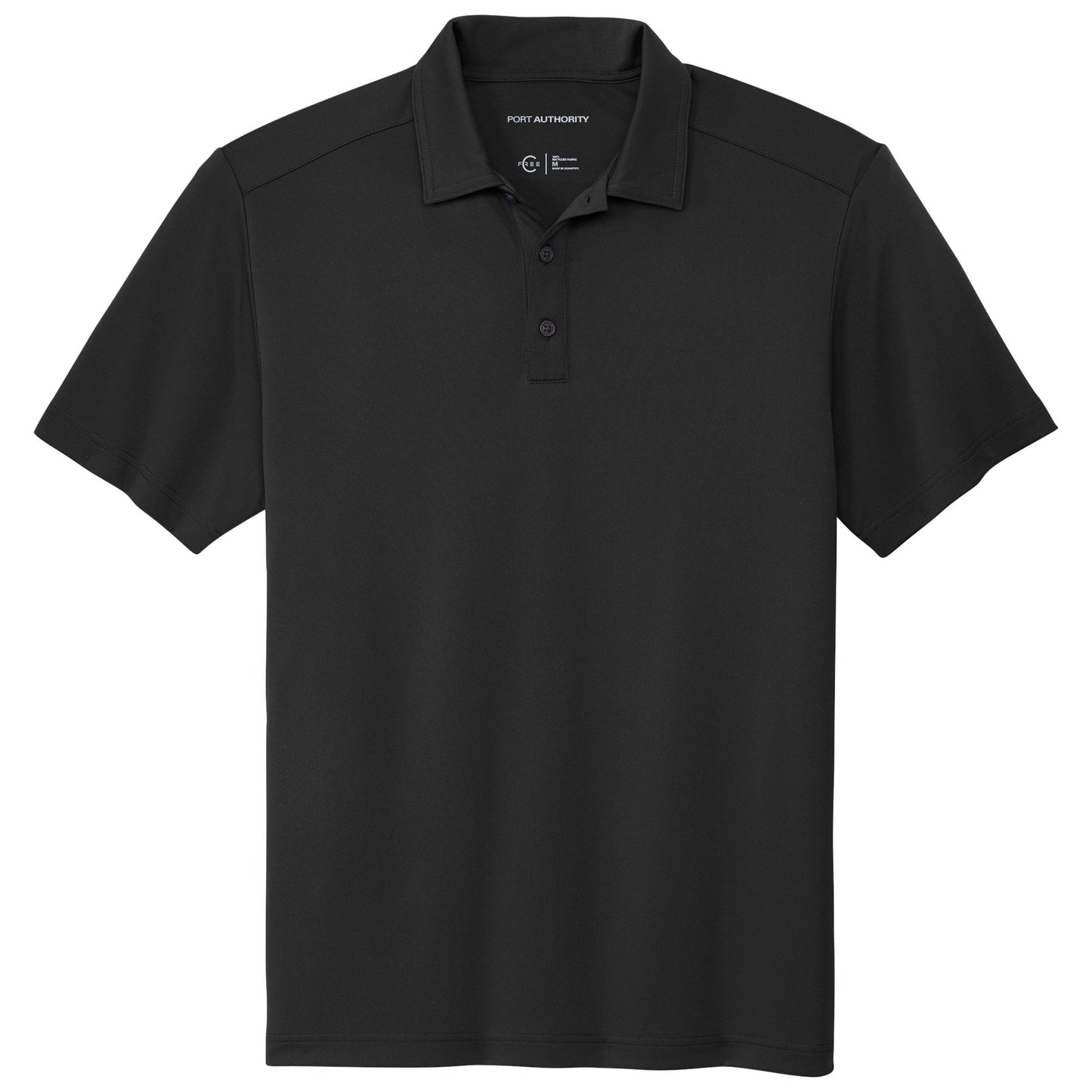Deep Black Polo Shirts - Port Authority - Eco-Friendly