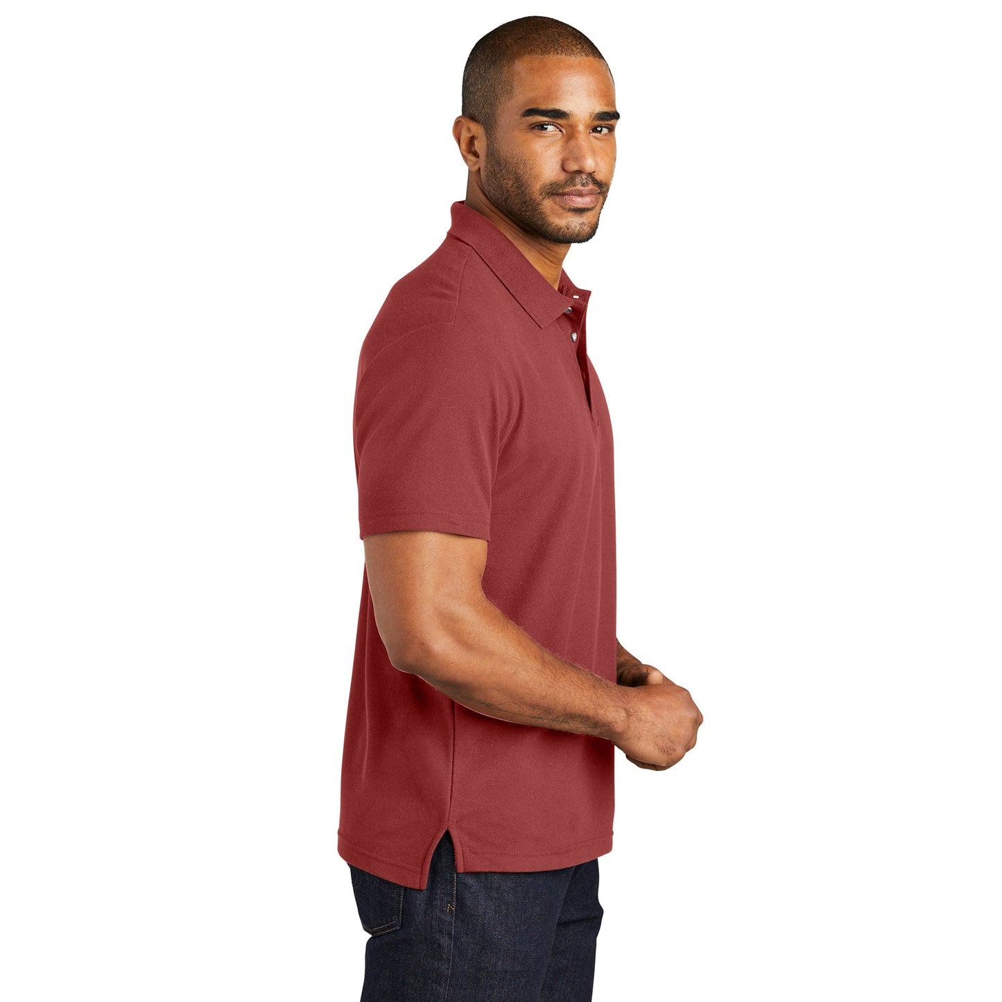 Black Polo Shirts - Port Authority - Eco-Friendly Fabric