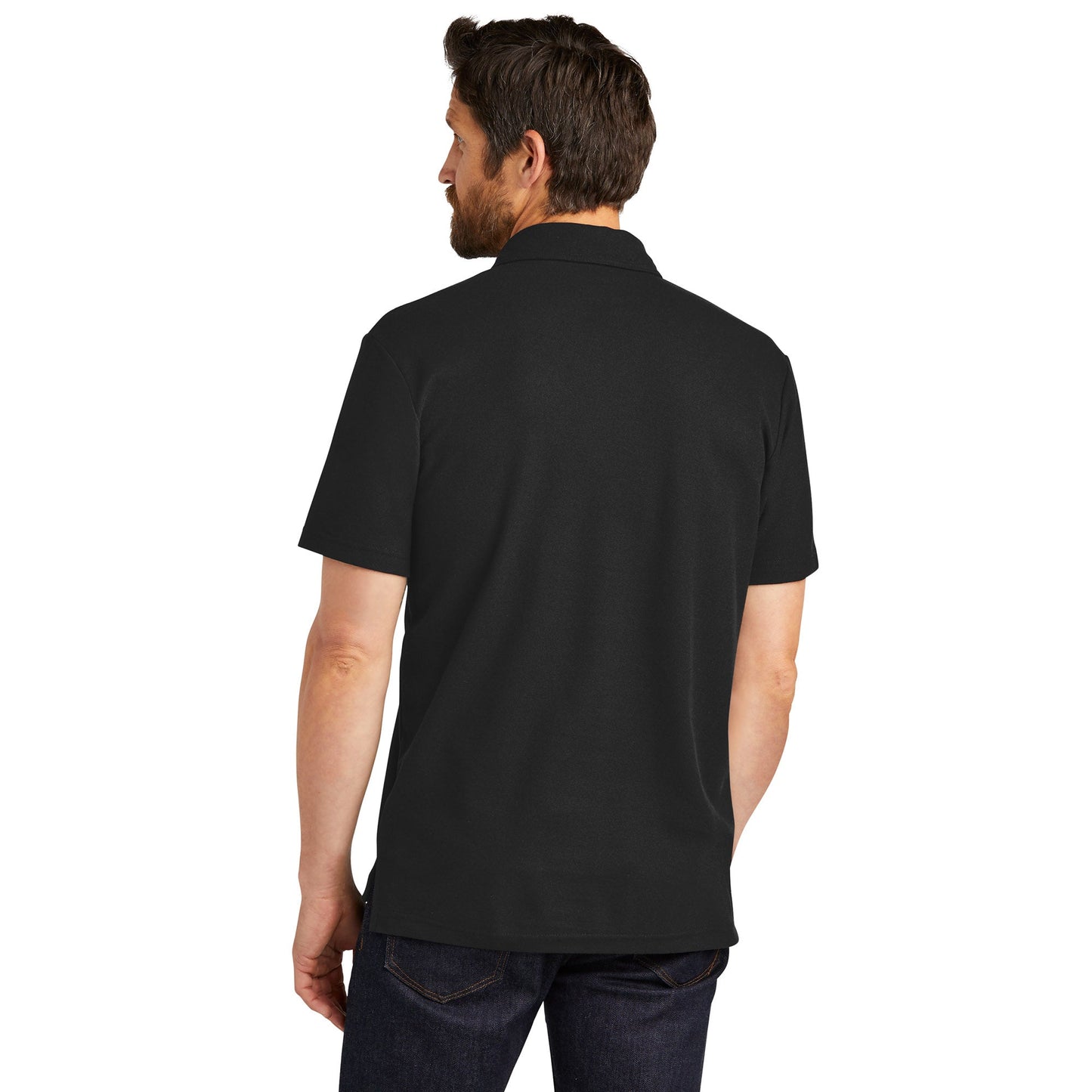 Black Polo Shirt - Port Authority - Eco-Friendly Fabric