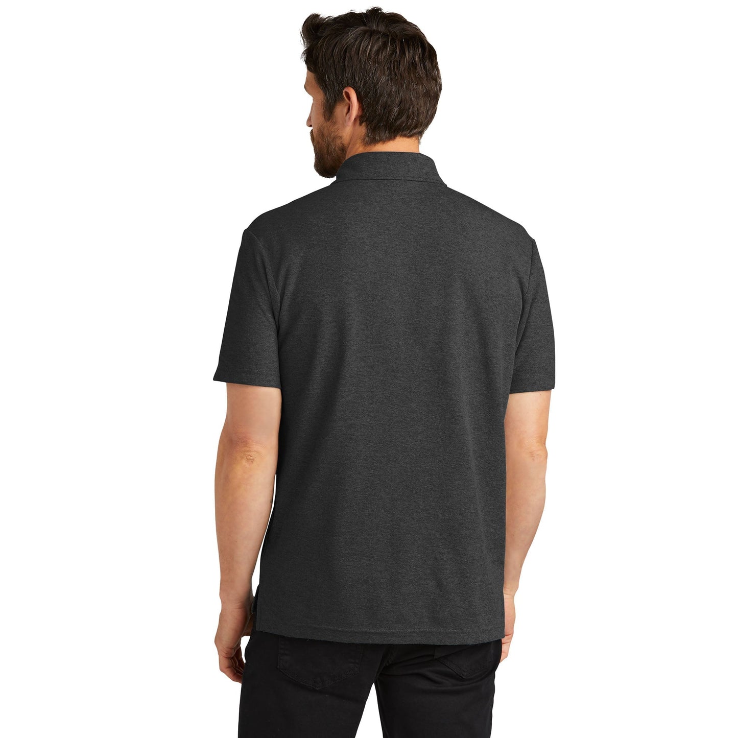 Black Polo Shirt - Port Authority - Eco-Friendly Fabric